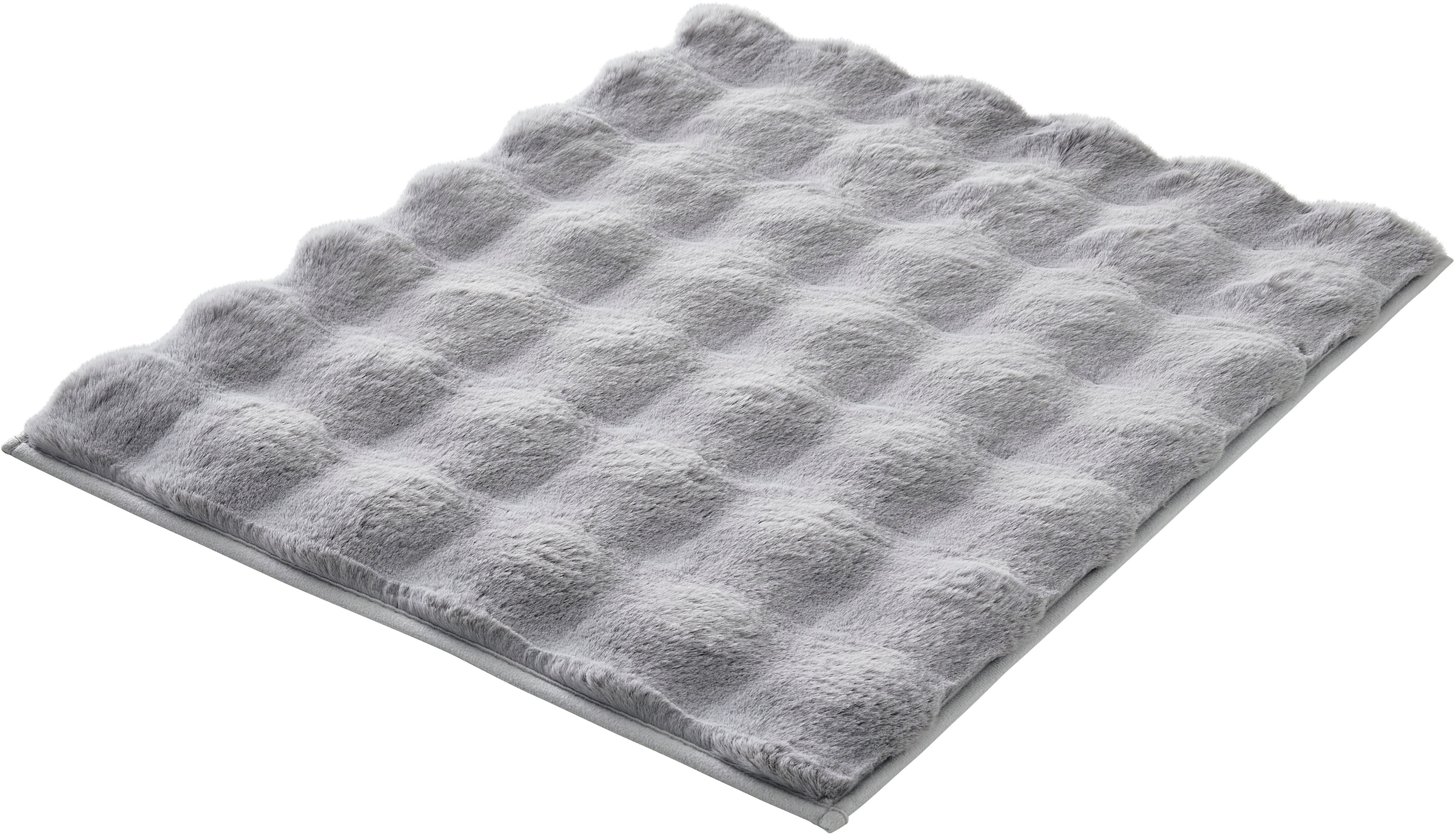 Kleine Wolke Badematte »Cloud« Höhe 28 mm rutschhemmend beschichtet fußbodenheizungsgeeignet Badteppich, Uni Farben, Hoch-Tief Effekt, besonders weich