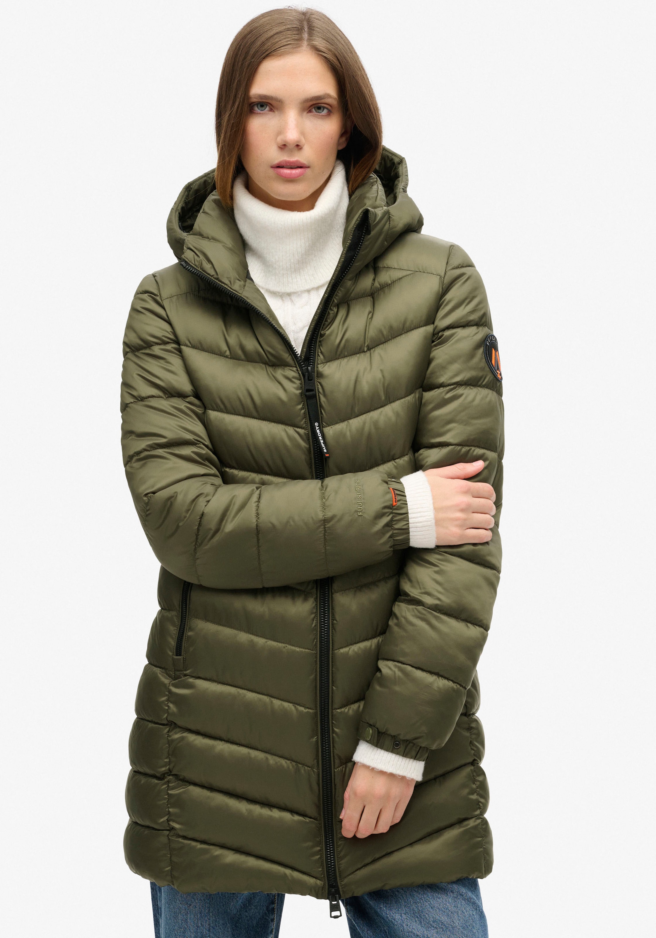 Superdry Steppjacke »HOODED FUJI MID PADDED JACKET«