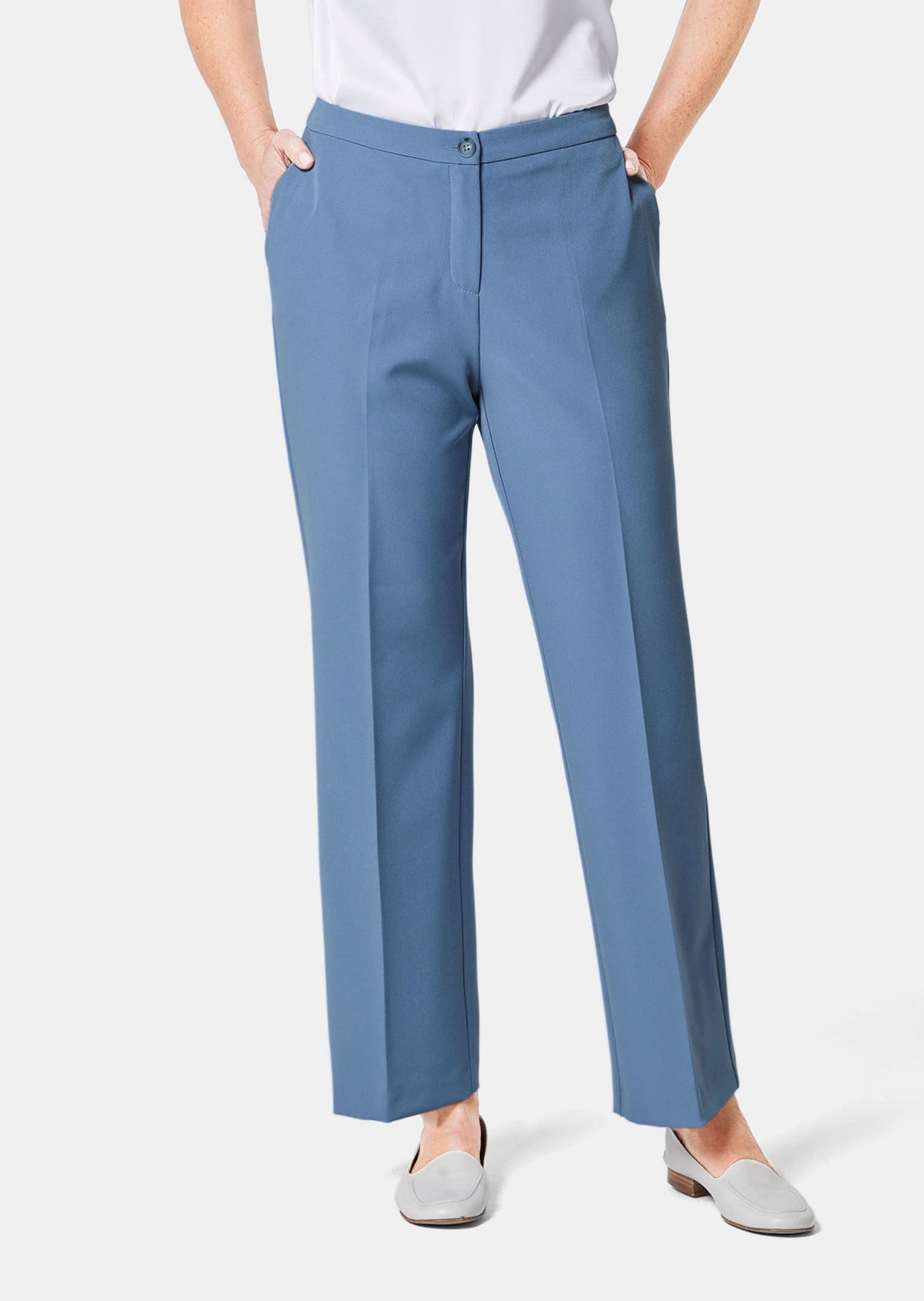 GOLDNER Stoffhose »Hose Elegante Hose mit etwas weiterem Bein«