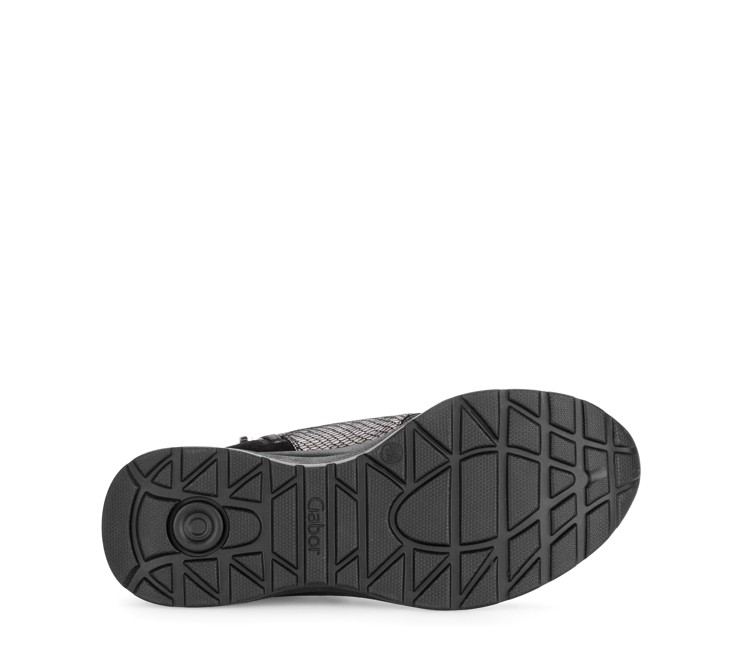 Gabor Schnürboots  Keilsneaker mit Kontrasbesatz in Reptilienoptik, Weite K (=extraweit)