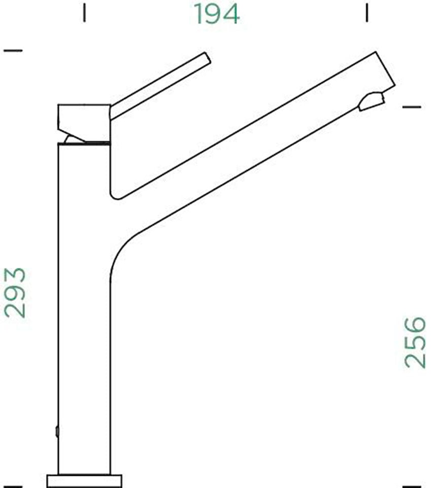 Schock Küchenarmatur »DION FA« Festauslauf, Schwenkbereich 120°