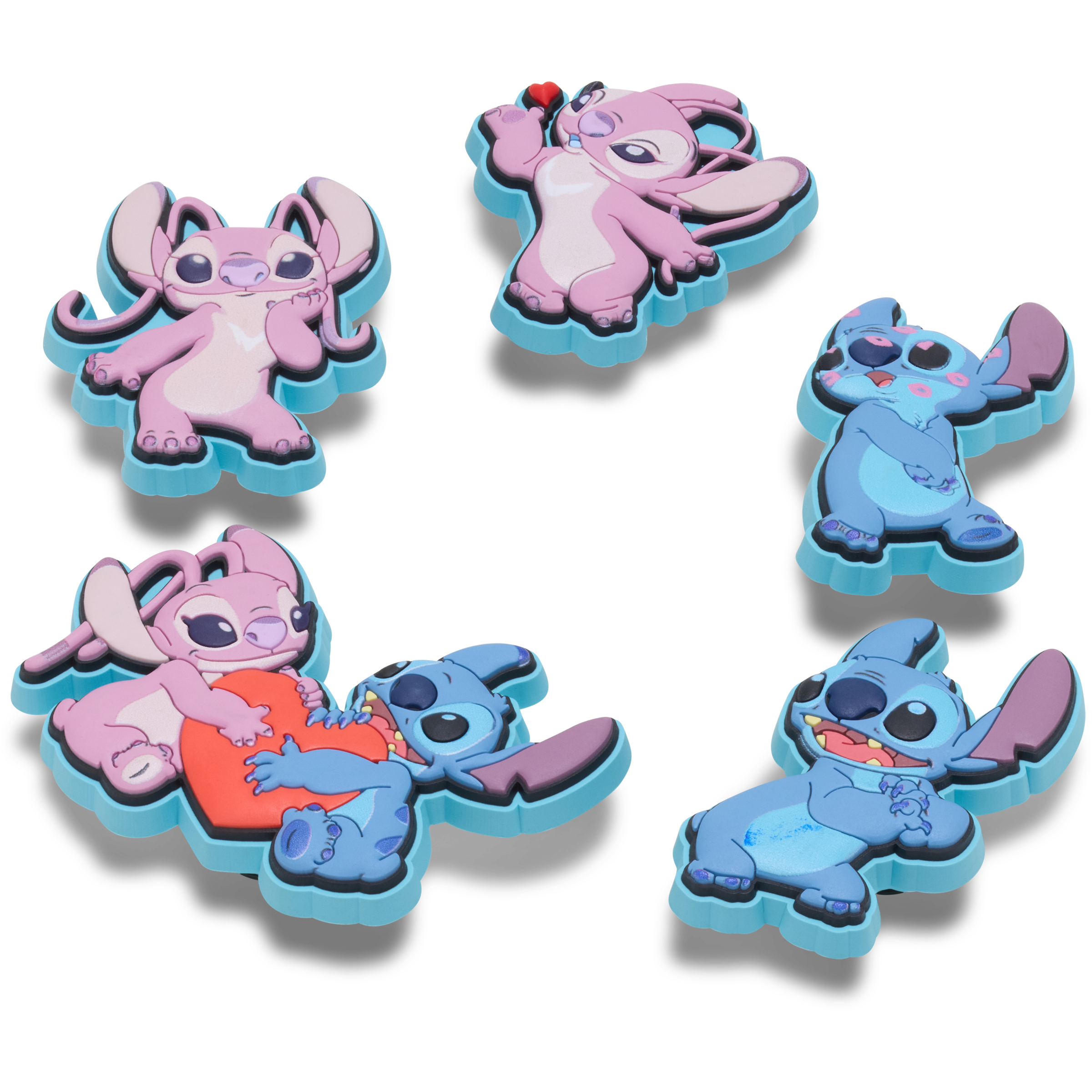 Crocs Schuhanstecker »Jibbitz™ Stitch an Angel« Set, Kein Spielzeug. Nicht für Kinder unter 3 Jahren geeignet, 5 , Charm, Anstecker, Accessoires für Crocs Schuhe
