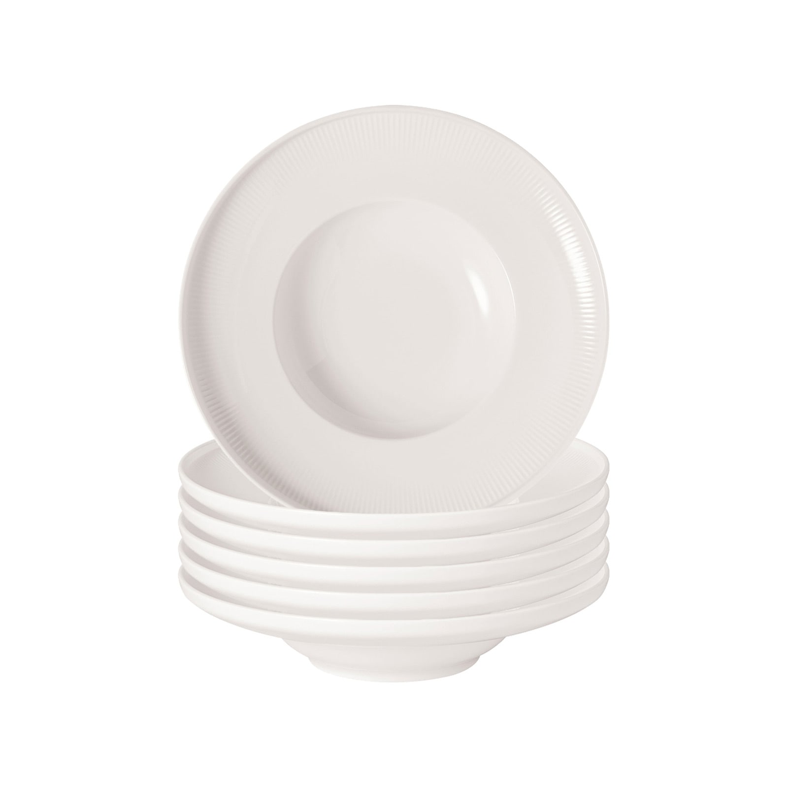 Villeroy & Boch Pastateller "Pastateller Afina ø 24,9 cm 6er Set weiß"