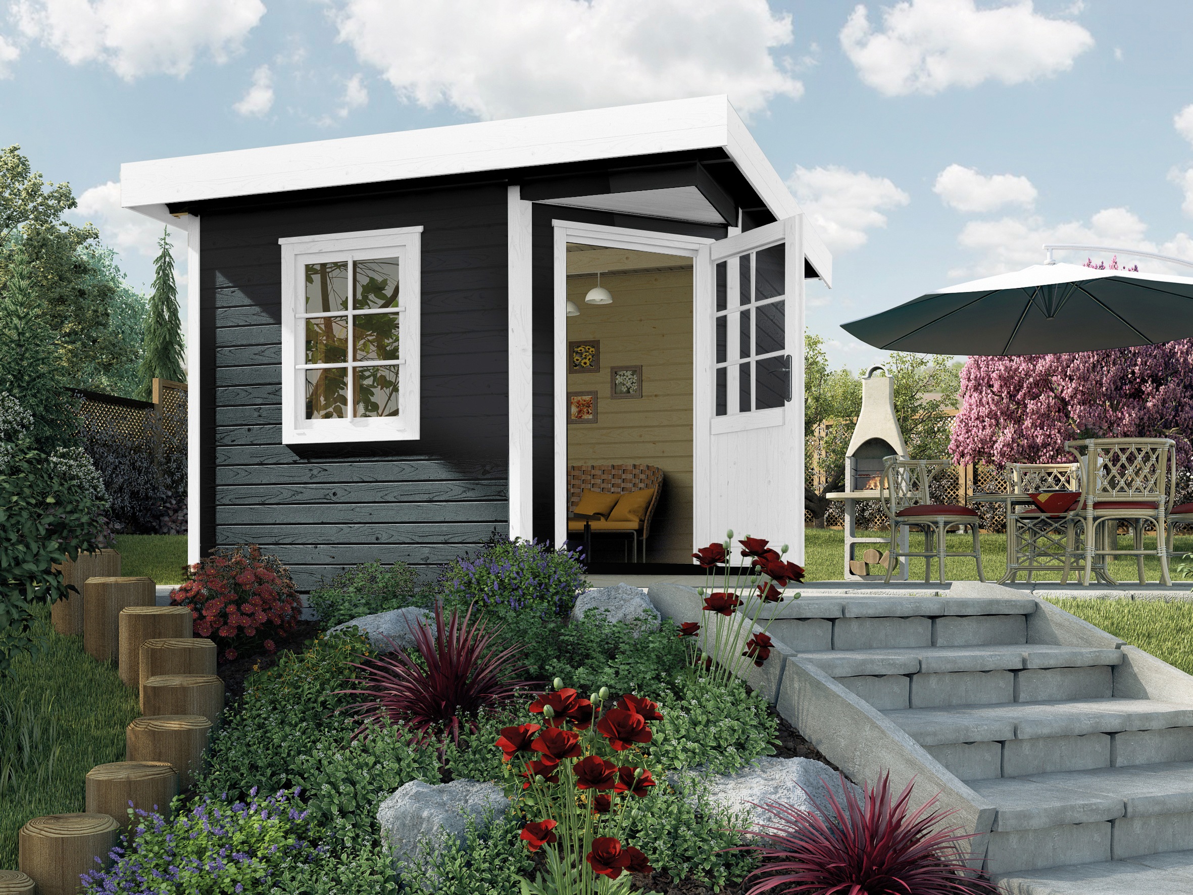 weka Gartenhaus »Designhaus 213 Gr.1«