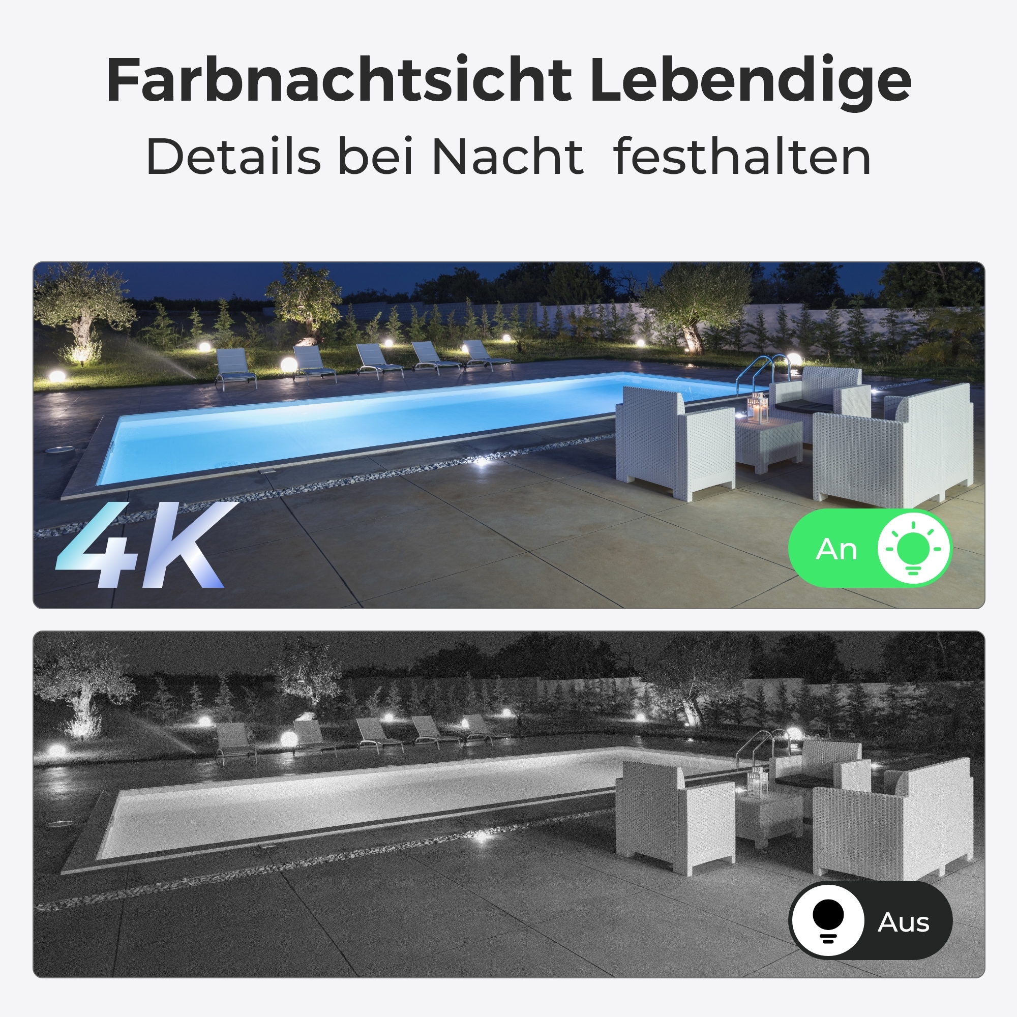 Reolink Überwachungskamera »Argus Series B350«, Außenbereich-Innenbereich, 4K, Spotlight