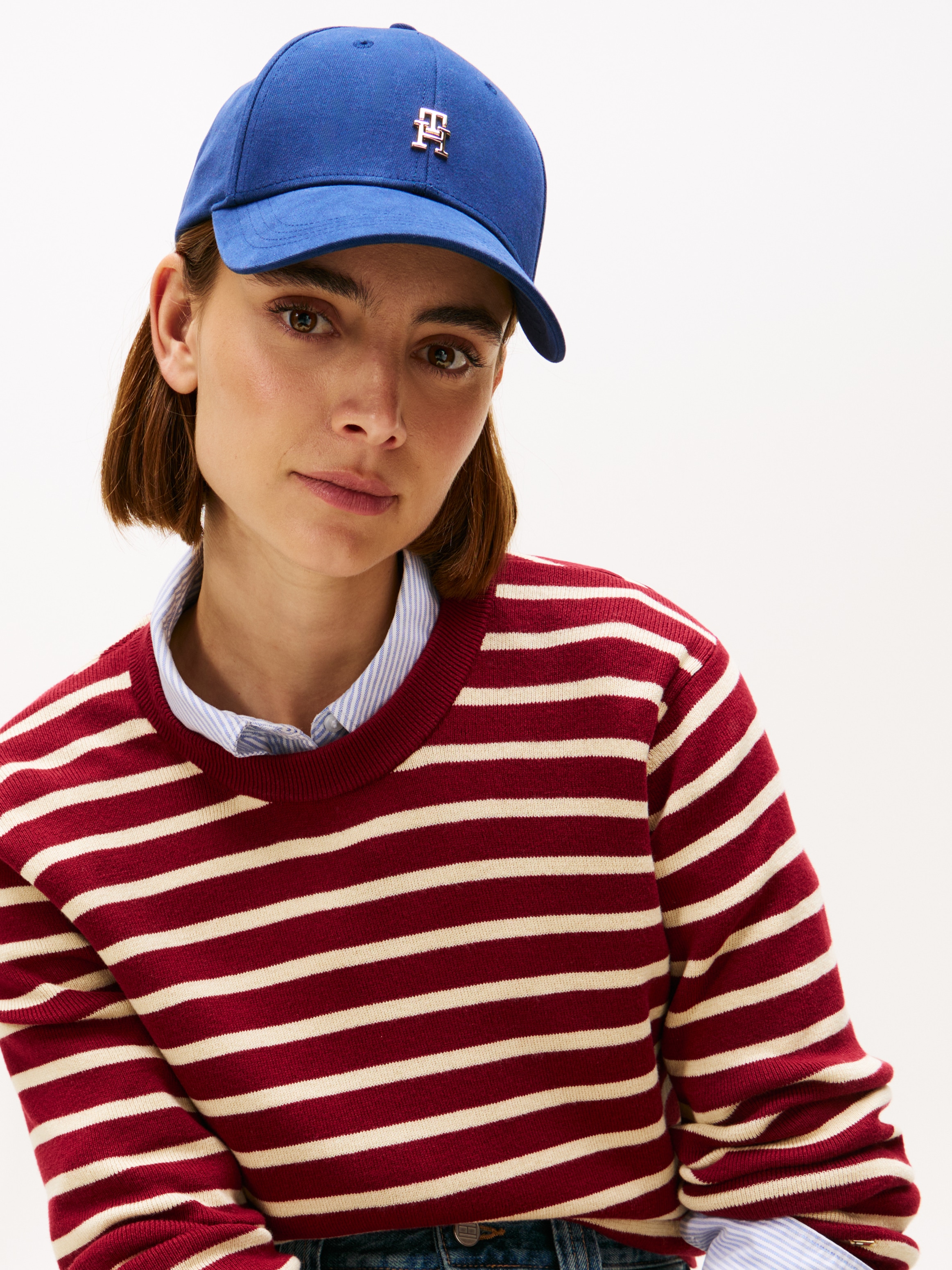 Tommy Hilfiger Baseball Cap »ELEVATED CHIC CAP« Mit festem Schirm