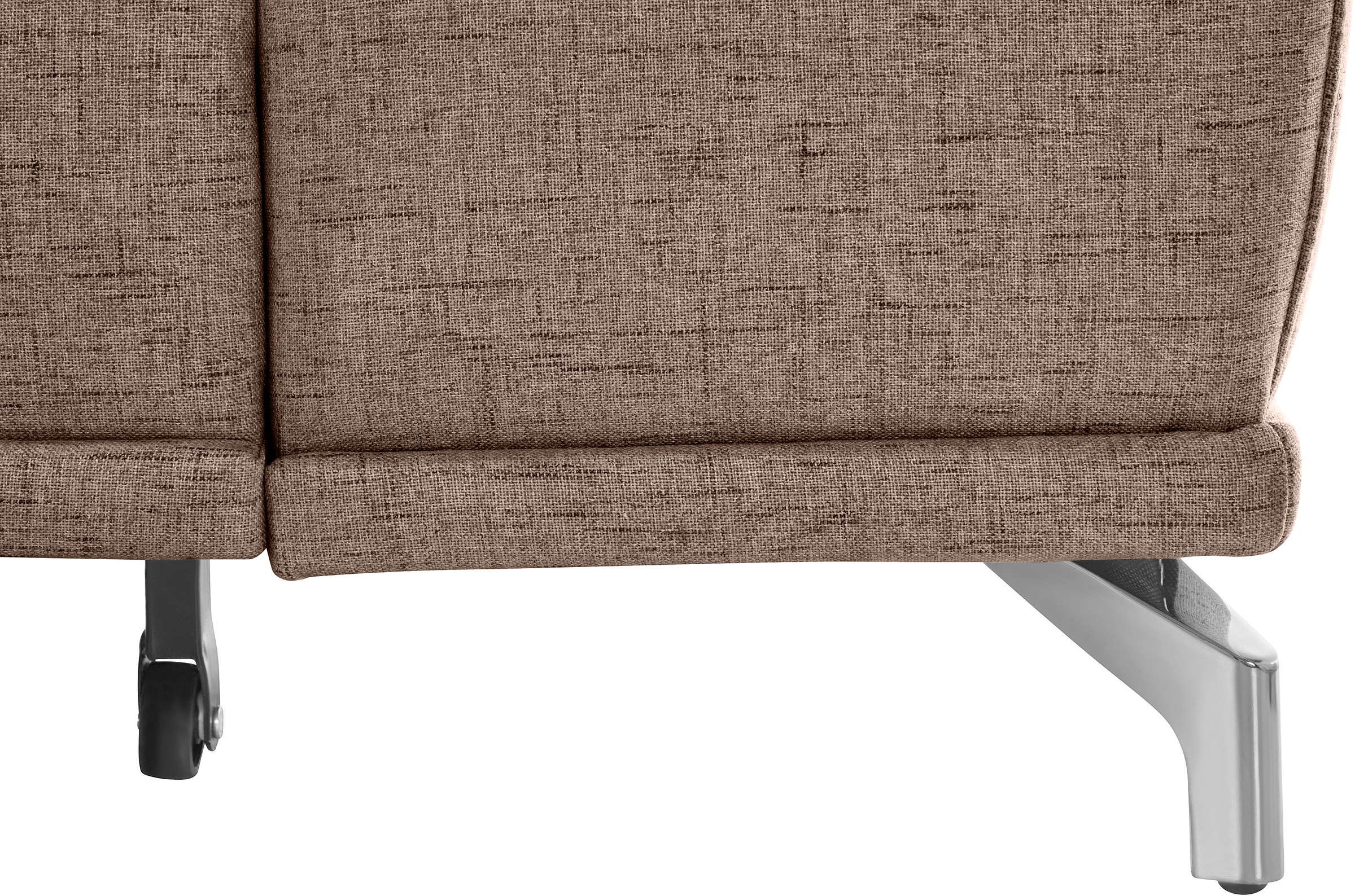 Places of Style Ecksofa Costello, mit Sitztiefenverstellung und Armlehnfunktion, incl. 3 Nierenkissen
