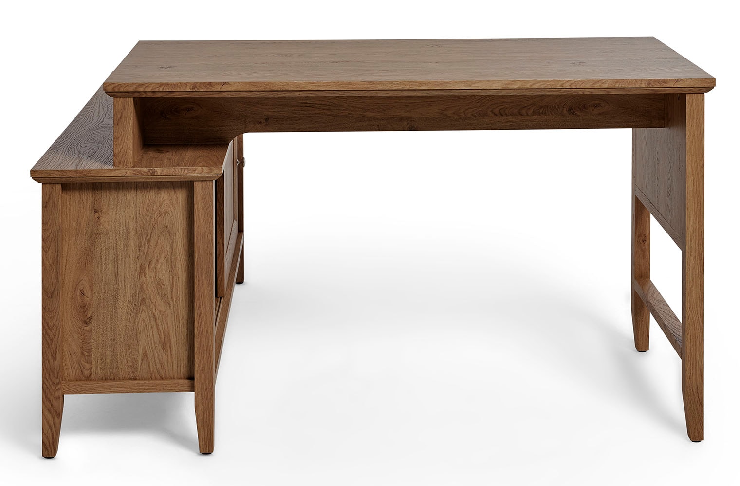 Jahnke Eckschreibtisch »CLASSIC C 145 E«, wechselseitig montierbar, mit Schiebetür, Schenkelmaß 144,9 x 120 cm