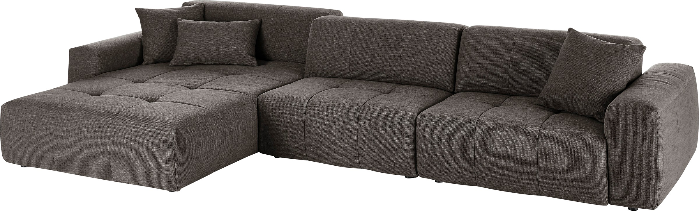 3C Candy Ecksofa »Yoshy mit Komfortfunktionen, modern und bequem, L-Form« Zwei verschiedene Sitztiefen durch verstellbare Rückenlehne