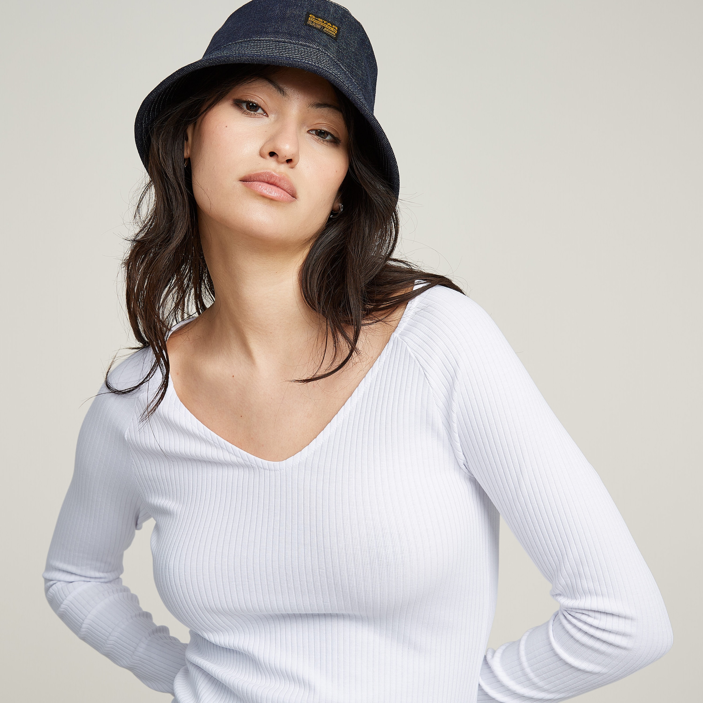 G-STAR Longsleeve »Slim Rib«, mit Stretchanteil