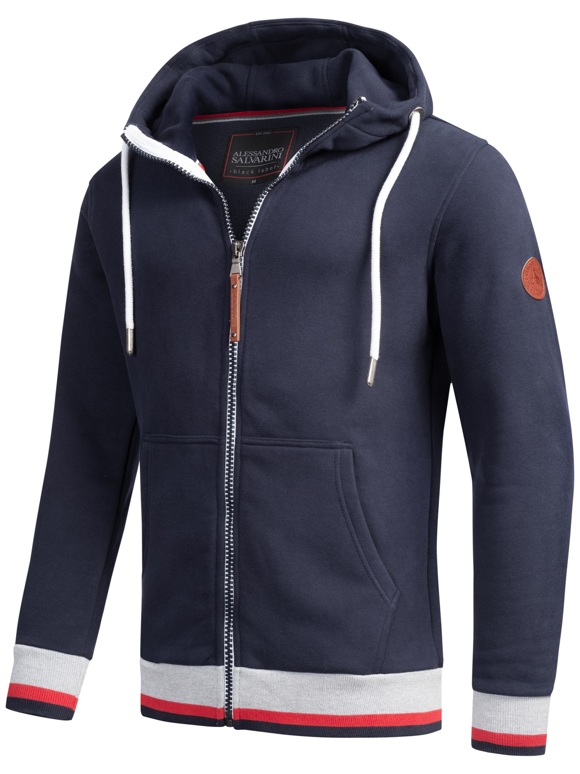 Alessandro Salvarini Sweatjacke »Alessandro Salvarini Herren Hoodie AS310«