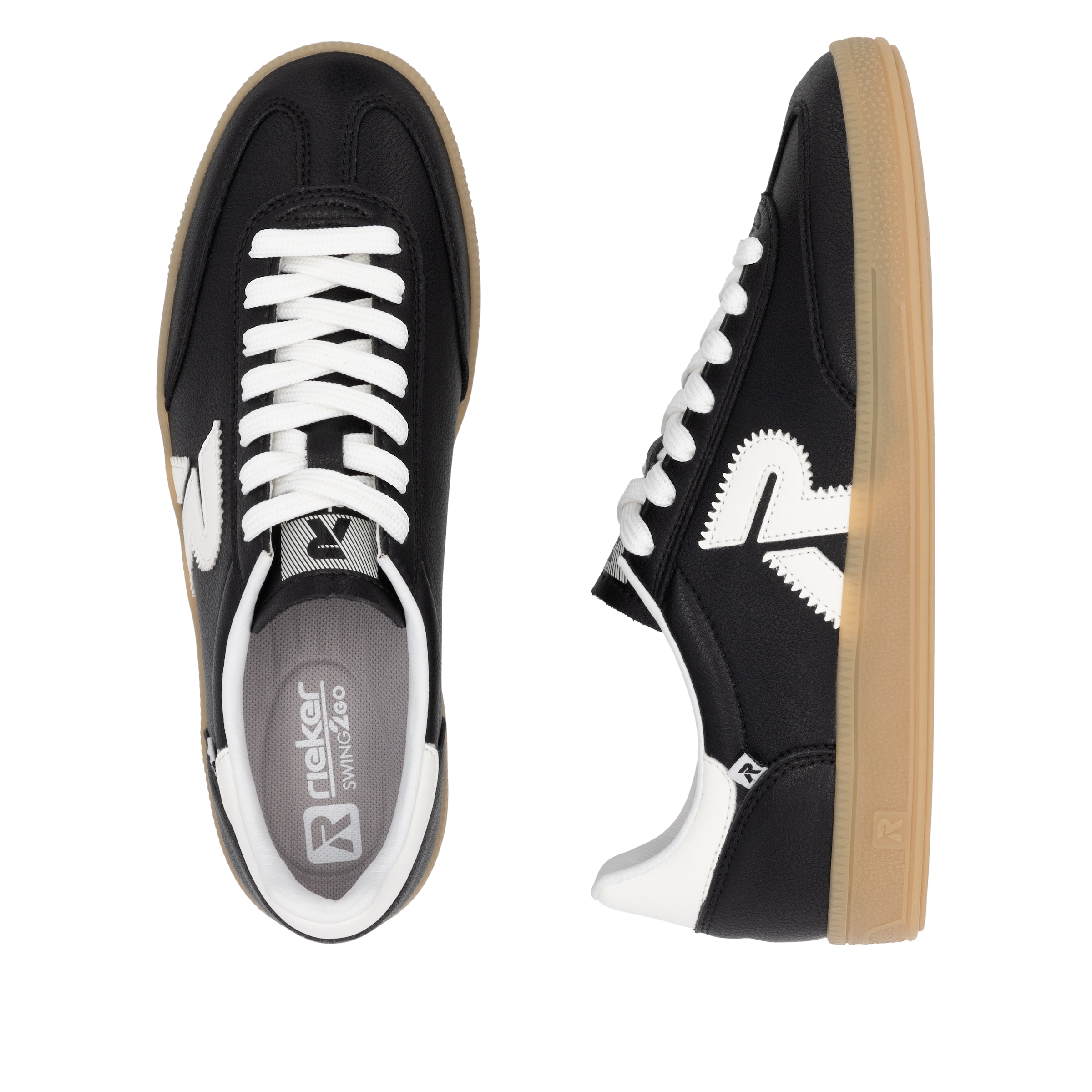 RIEKER Sport Sneaker »San Diego Swing2GO«, Retro-Sneaker, Freizeitschuh, Halbschuh mit herausnehmbarem Fußbett