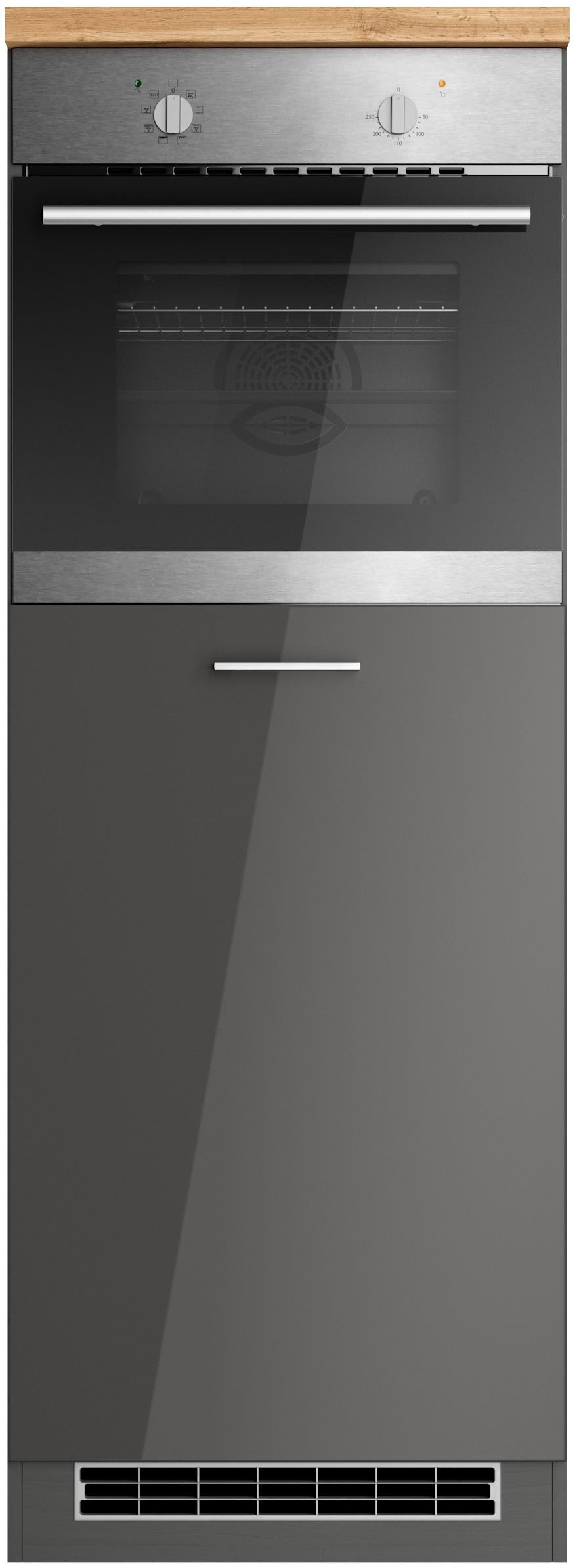 KOCHSTATION Backofen/Kühlumbauschrank »KS-Milan«, HELD Möbel, Ofen-/Kühlschrankumbau 60 cm, matt oder hochglänzend