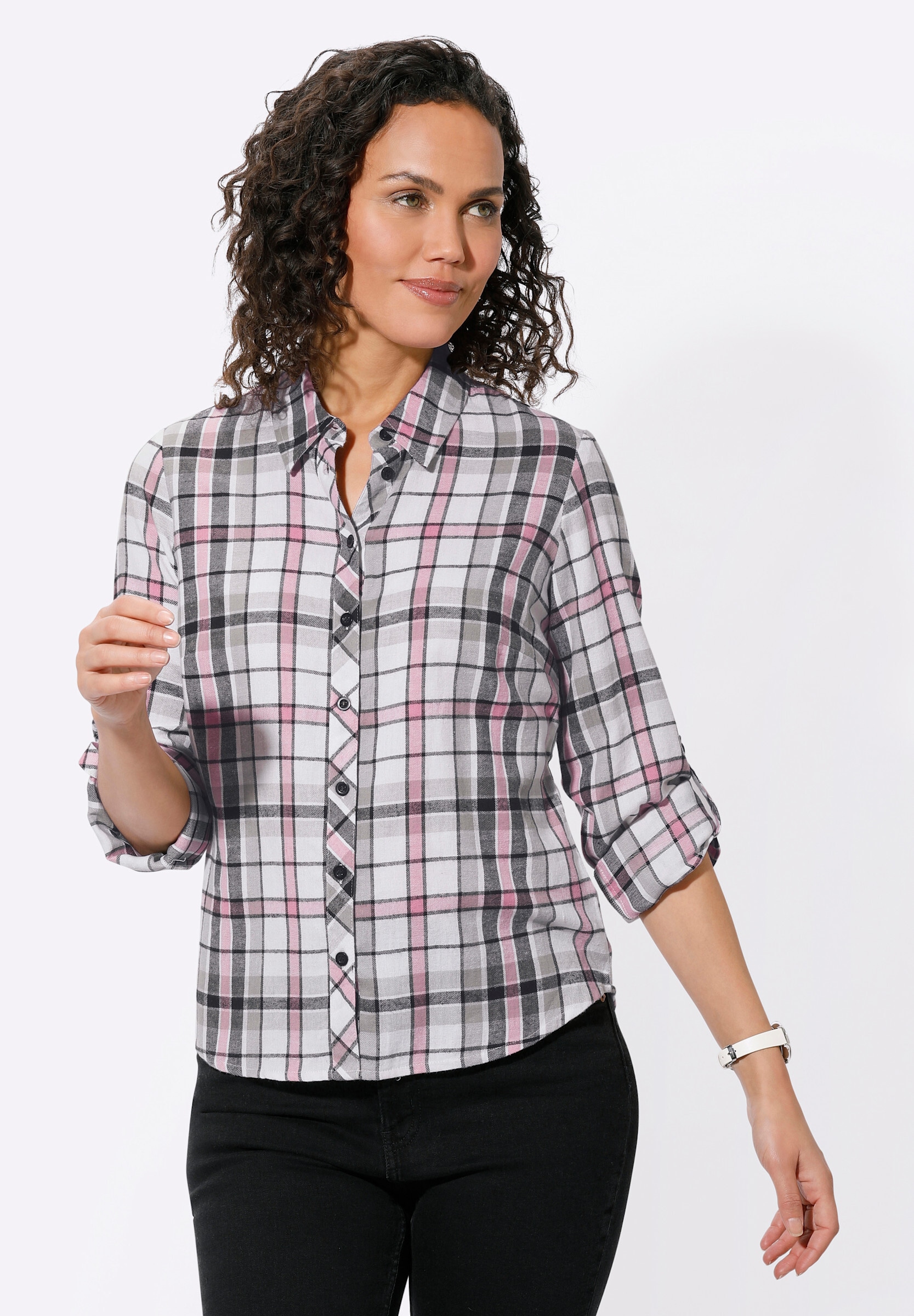 Witt Hemdbluse »Bluse Flanellbluse mit Web-Karo«