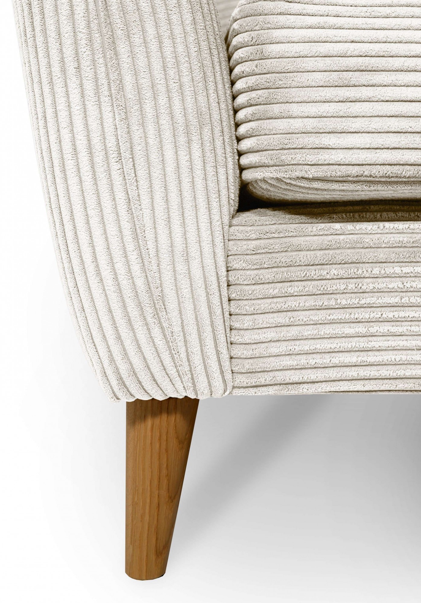 Home affaire 3-Sitzer »MARSEILLE Sofa 206 cm«, mit Massivholzbeinen aus Eiche, verschiedene Bezüge und Farbvarianten