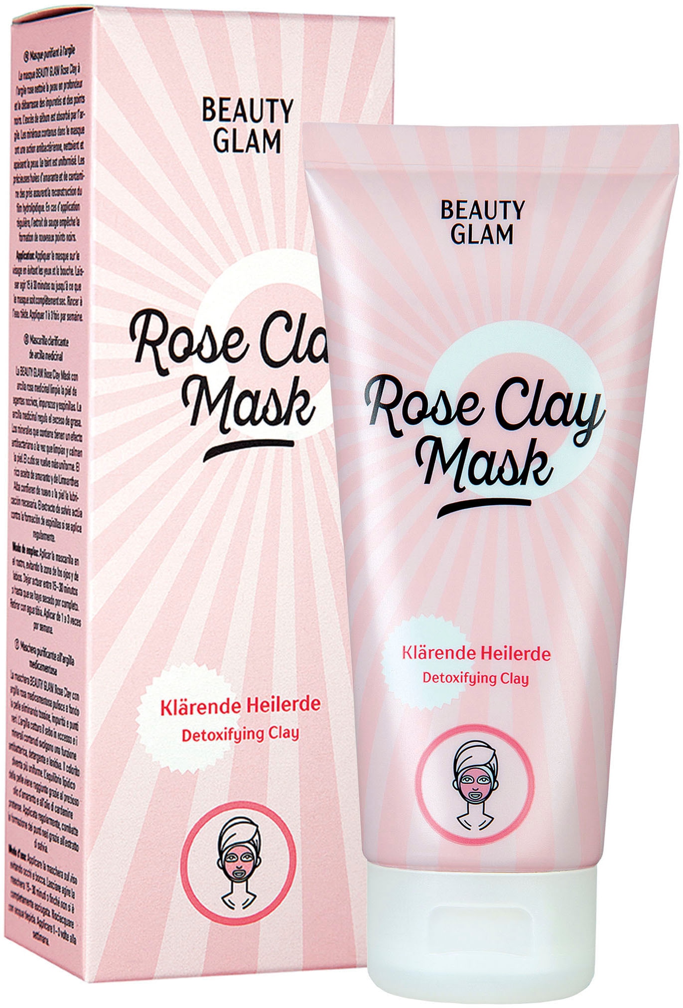 Gesichtsmaske »Beauty Glam Rose Clay Mask«