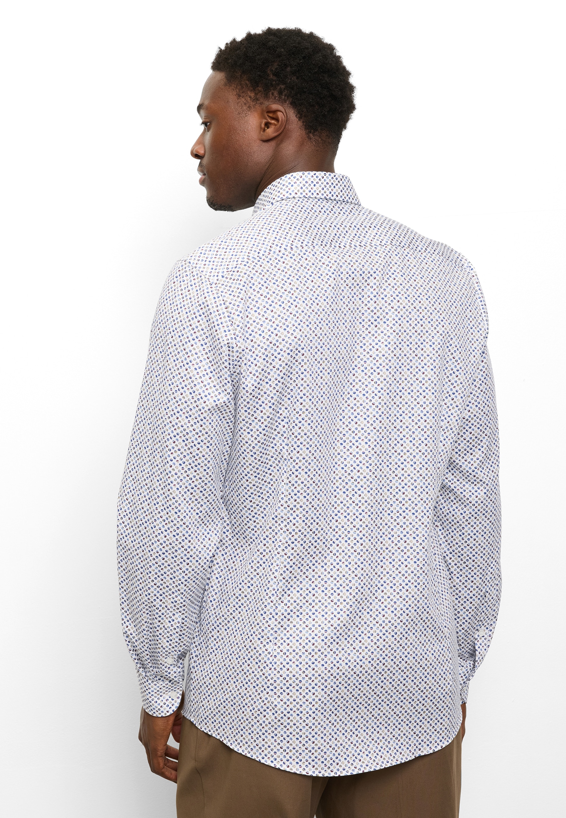 OLYMP Langarmhemd »Level Five« Businesshemd, body fit, New York Kentkragen, gemustert