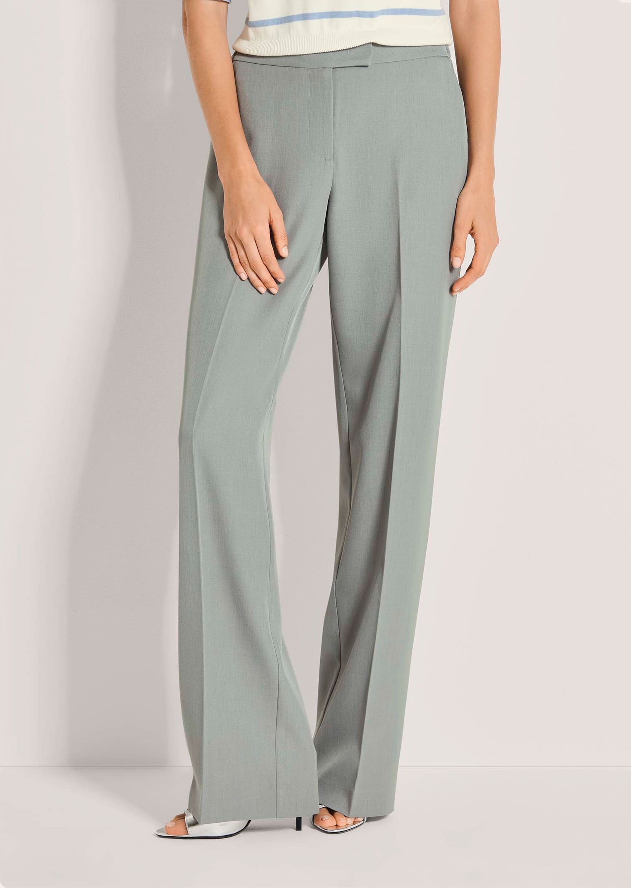 MADELEINE Stoffhose »Bügelfaltenhose Palazzohose mit Teildehnbund«