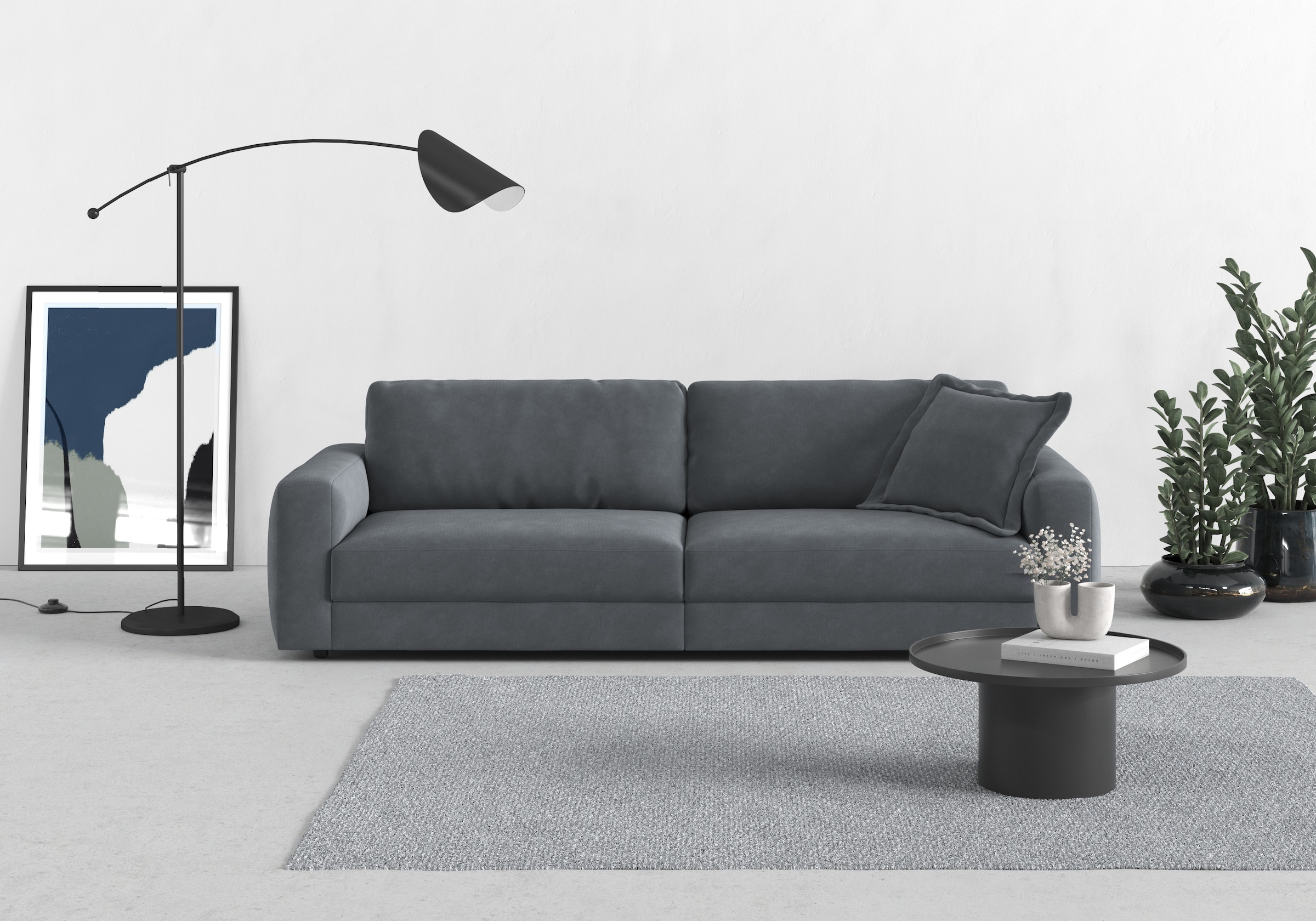 TRENDMANUFAKTUR Big-Sofa »Bourbon«, (2 St.), extra tiefe Sitzfläche, wahlweise mit Sitztiefenverstellung bestellbar
