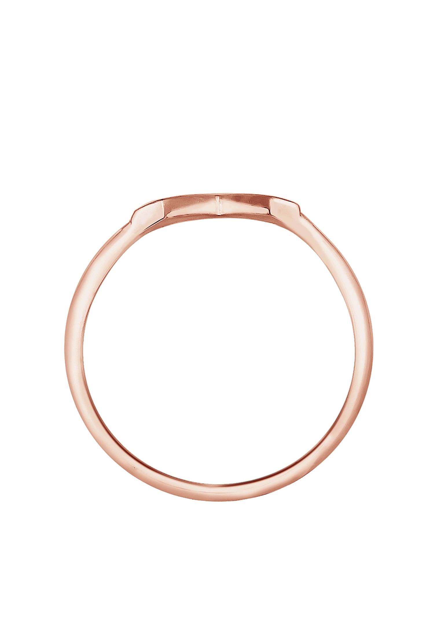 Elli Silberring »Ring V-Form Matt Basic 925 Silber«