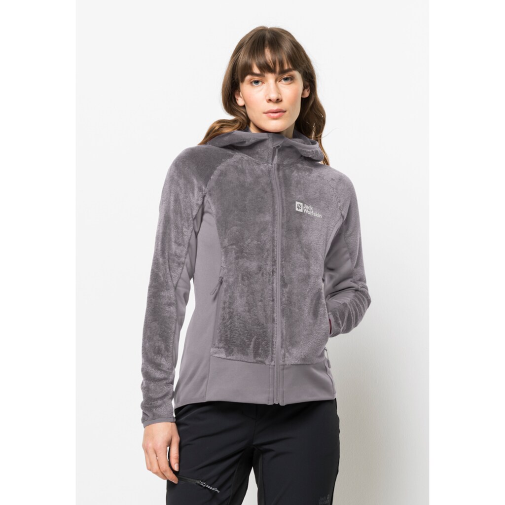 Jack Wolfskin Fleecejacke »ROTWAND HOODED FZ W«, mit Kapuze