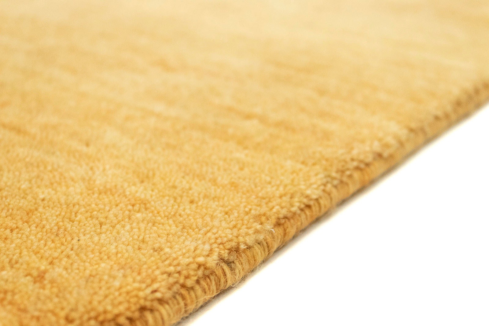 morgenland Wollteppich »Uni - Gabbeh Teppich - Softy«, rechteckig, 1,6 mm Höhe, Gabbeh Optik, Uni Farben, reine Wolle, sehr weicher Flor, Wohnzimmer