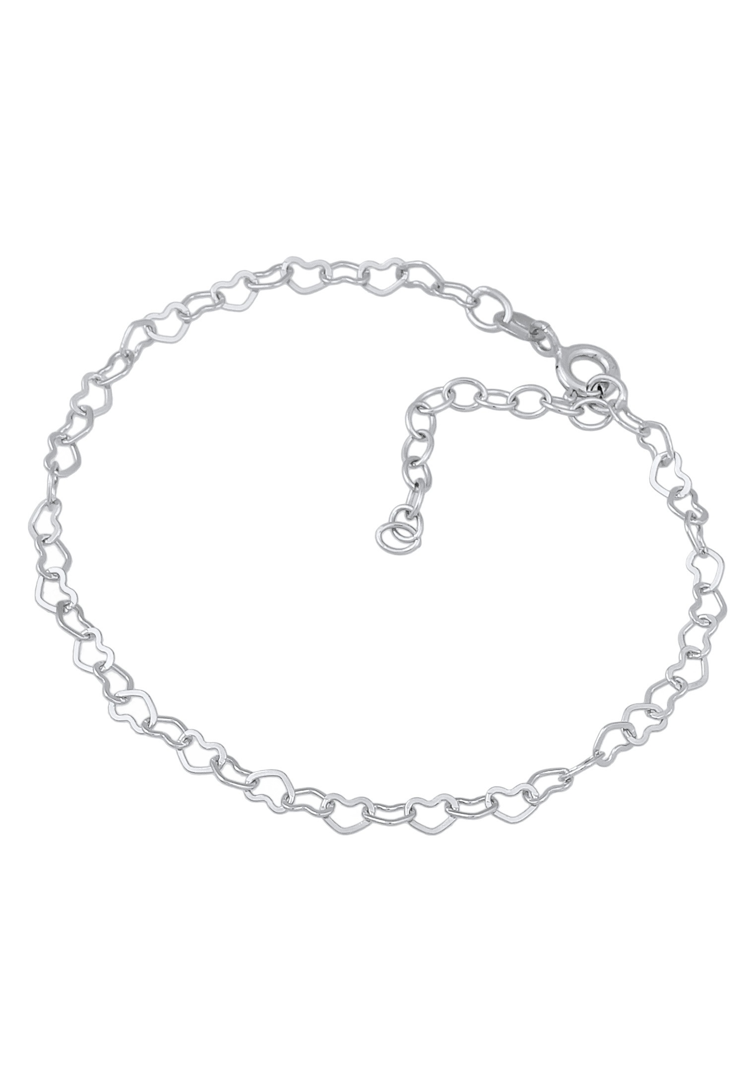 Elli Armkette »Armband Herz Liebe Verbunden 925 Silber«