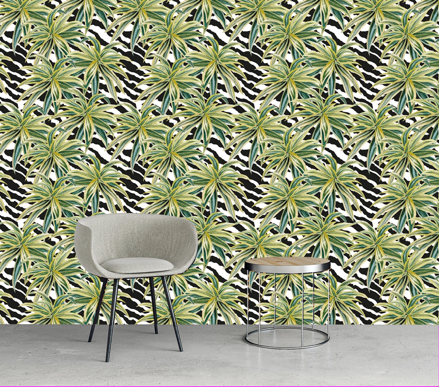 queence Vinyltapete »Madison«, bedruckt-Motiv-botanisch-floral-gemustert-natürlich, 90x250cm, selbstklebend, kinderleichte Anbringung, Sticker