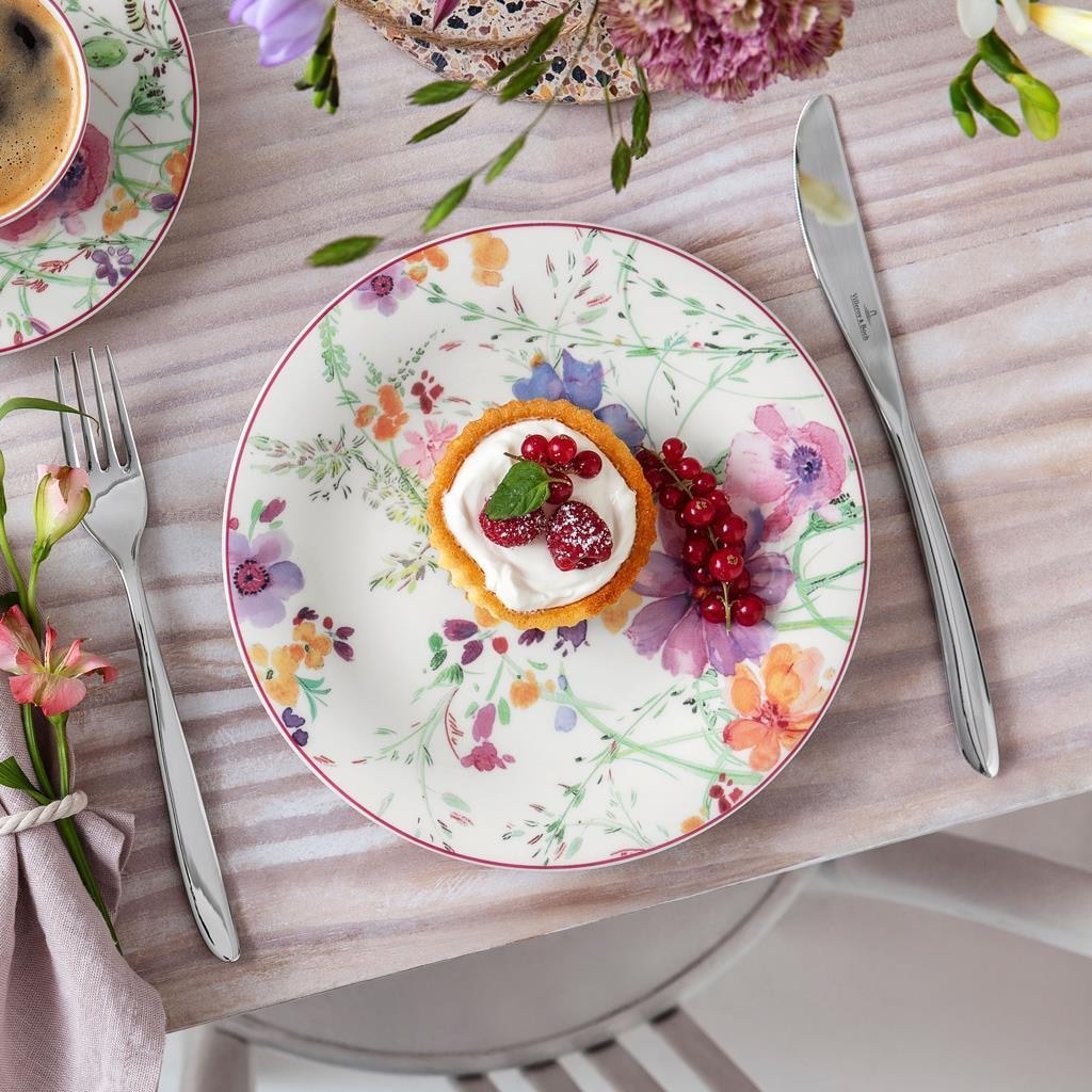 Villeroy & Boch Geschirr-Set »Frühstücks-Set Mariefleur Basic 12er Set bunt« Spülmaschinengeeignet, Mikrowellenfest