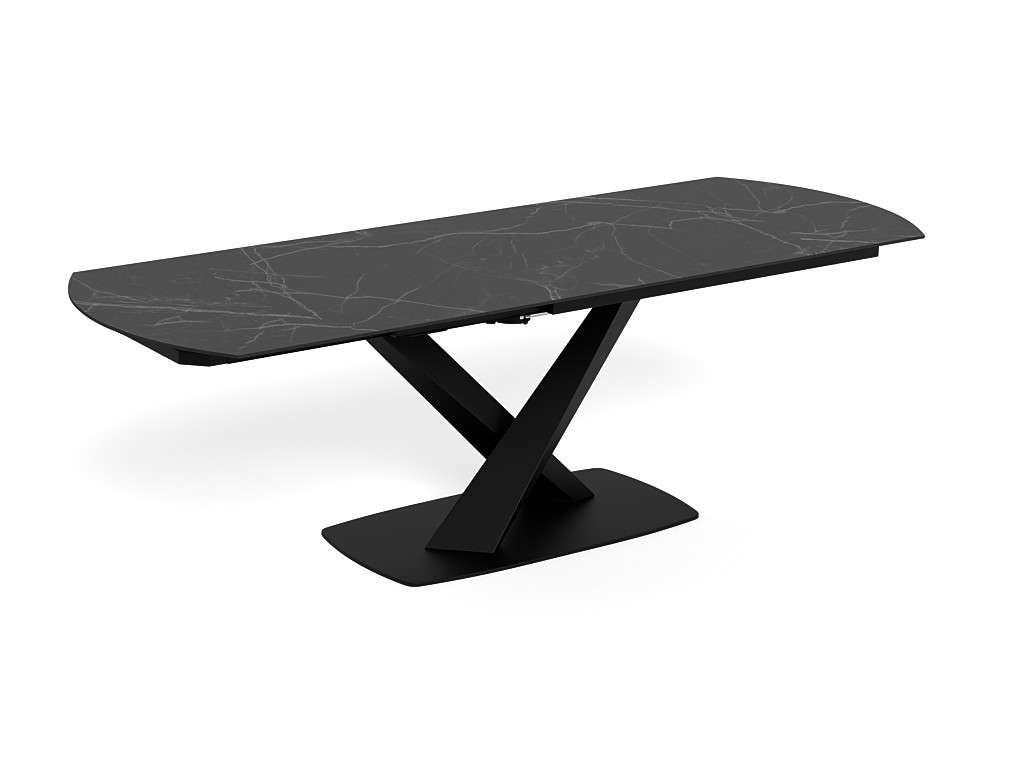 ACTONA GROUP Esstisch »Morellla, Speisetisch, Tisch« Esstisch, Keramikplatte, oval, Drehfunktion, Stahlfuß, 6–8 Sitzplätze