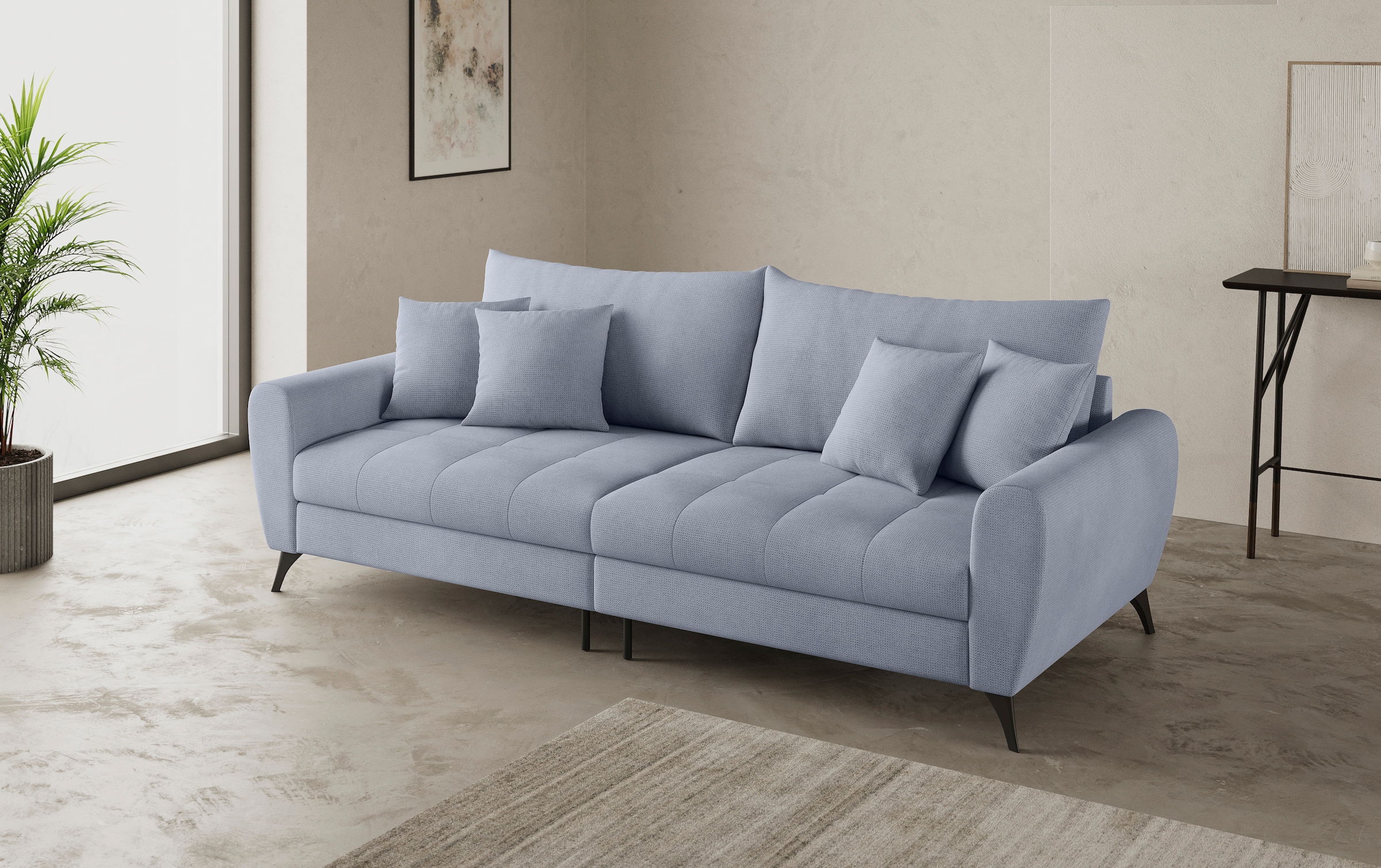 Mr. Couch Big-Sofa »Blackburn II«, Wahlweise mit Kaltschaumpolsterung bis 140 kg belastbar