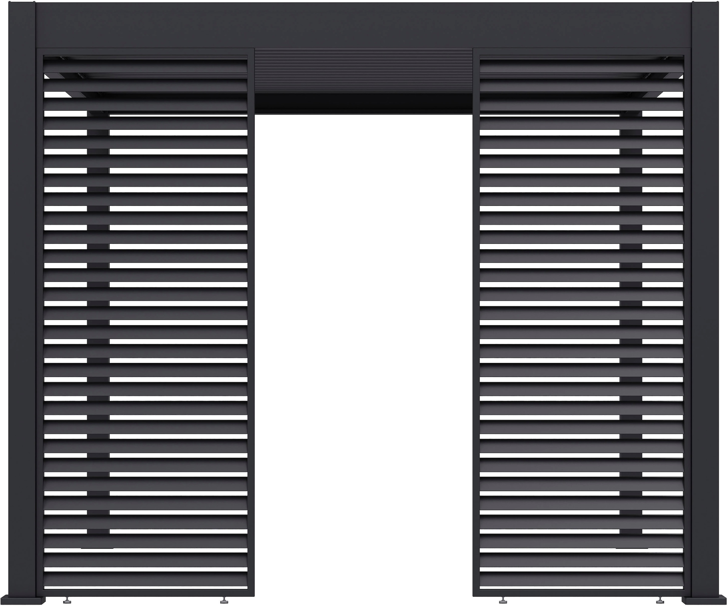 Paragon Pavillonseitenteil »Lamellen Sichtschutz für Pergola Grand Tuscan 10 Grau«
