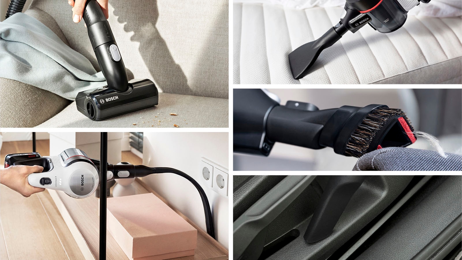BOSCH Akku-Stielstaubsauger »Unlimited 7 BSS711MTB«, 40 Min. Laufzeit, knickbares Rohr, inkl. umfangreichen Zubehör