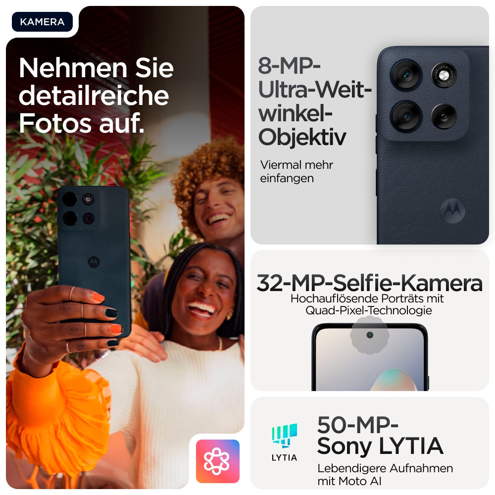 Motorola Smartphone »g56 5G (XT2529-2)«, PANTONE® Black Oyster