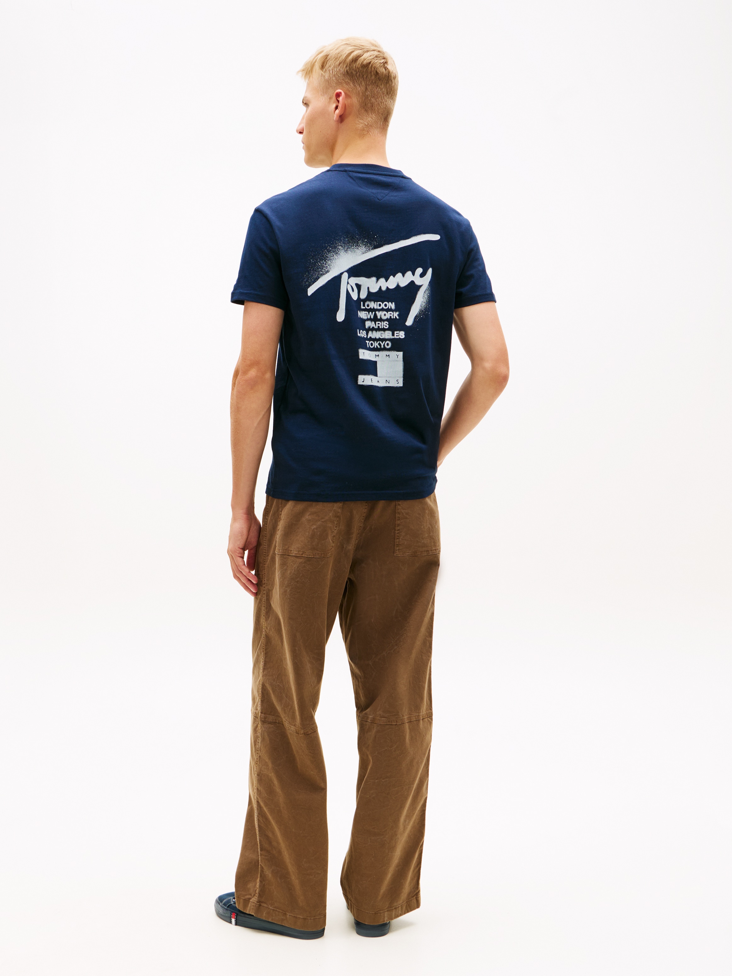 Tommy Jeans T-Shirt »TJM REGULAR CITY SIGN« Regular fit mit Markenprint