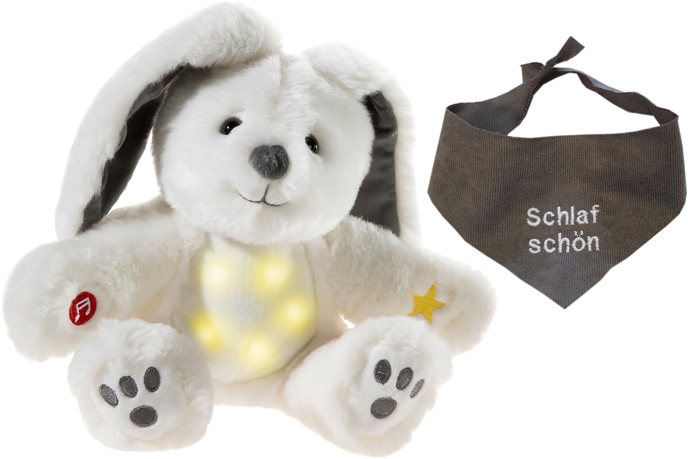 Kuscheltier »Musiledi Hasi, 20 cm mit grauem Halstuch«, mit individueller Bestickung;...