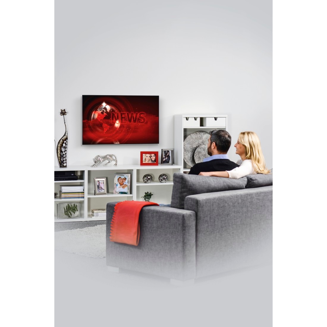 Hama TV-Wandhalterung »TV-Halterung, flach, starr, 94 - 229cm (37" - 90"),43",50",55",65",75"«, bis 229 cm Zoll