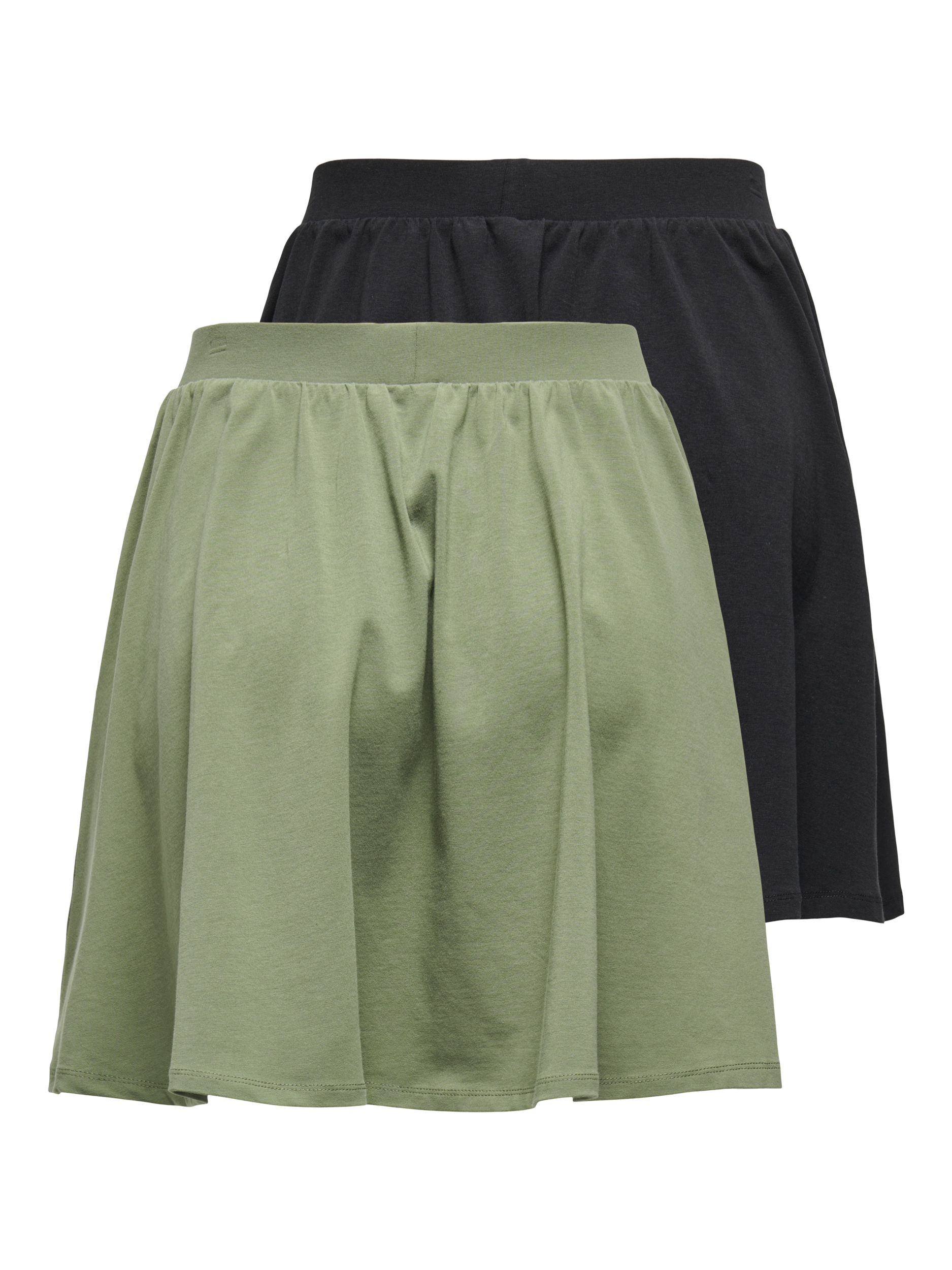 ONLY Minirock »ONLLIVE LOVE SKATER SKIRT 2 PACK CS JRS«, (Packung, 2 tlg., 2er-Pack)