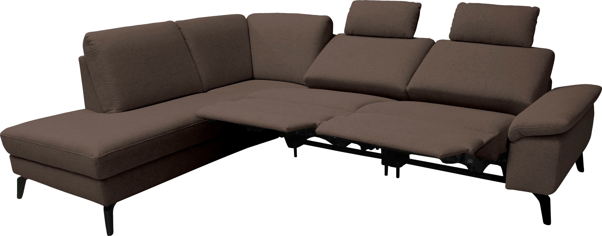 alina Ecksofa, inkl. Kopfstützen, wahlweise mit Relaxfunktion, Breite: 267 cm