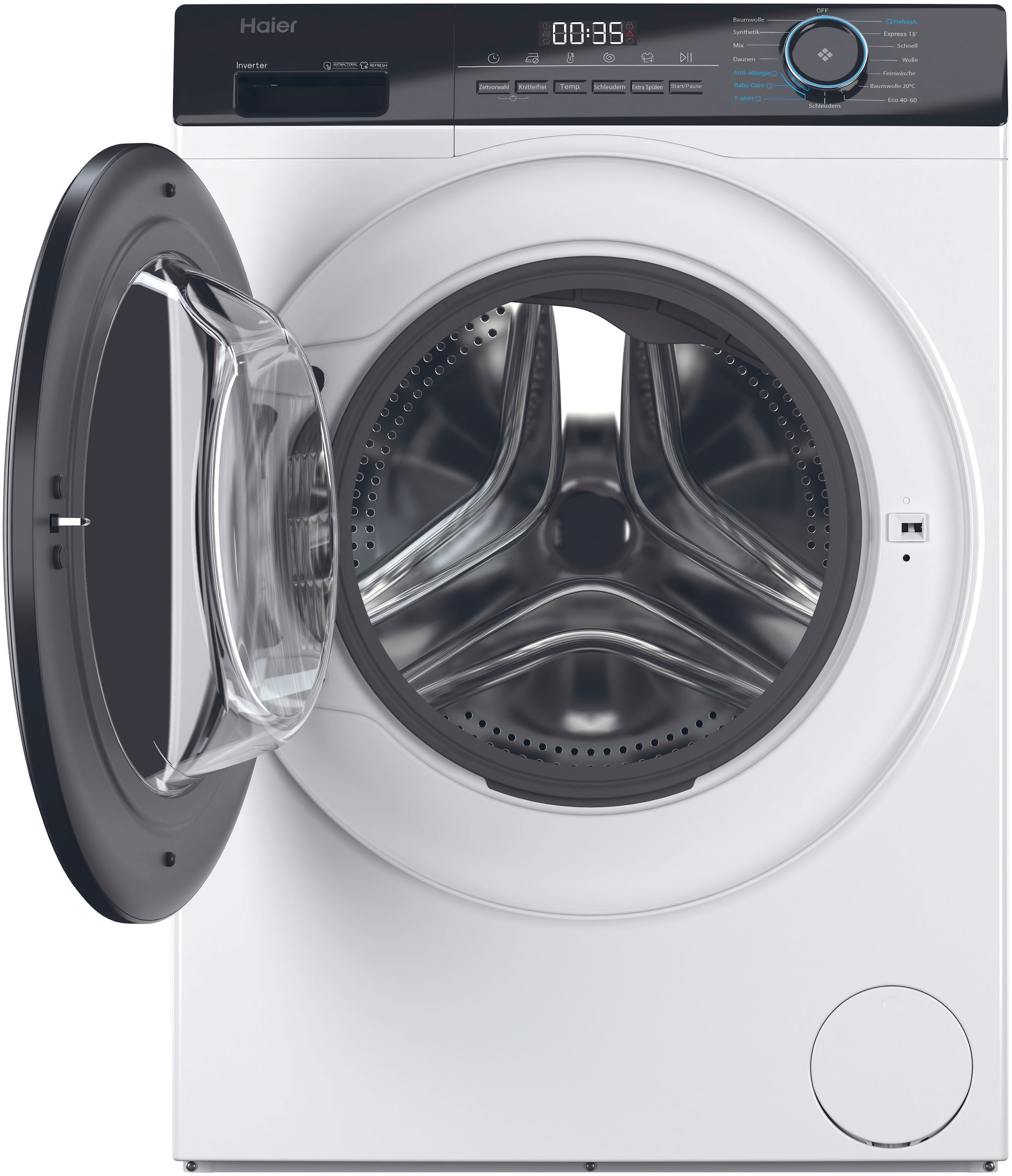 Haier Waschmaschine »HW101-NBP14939«, 10 kg, 1400 U/min, 10 kg, 1400 U/min, Inverter Motor, Antibakterielle Technologie