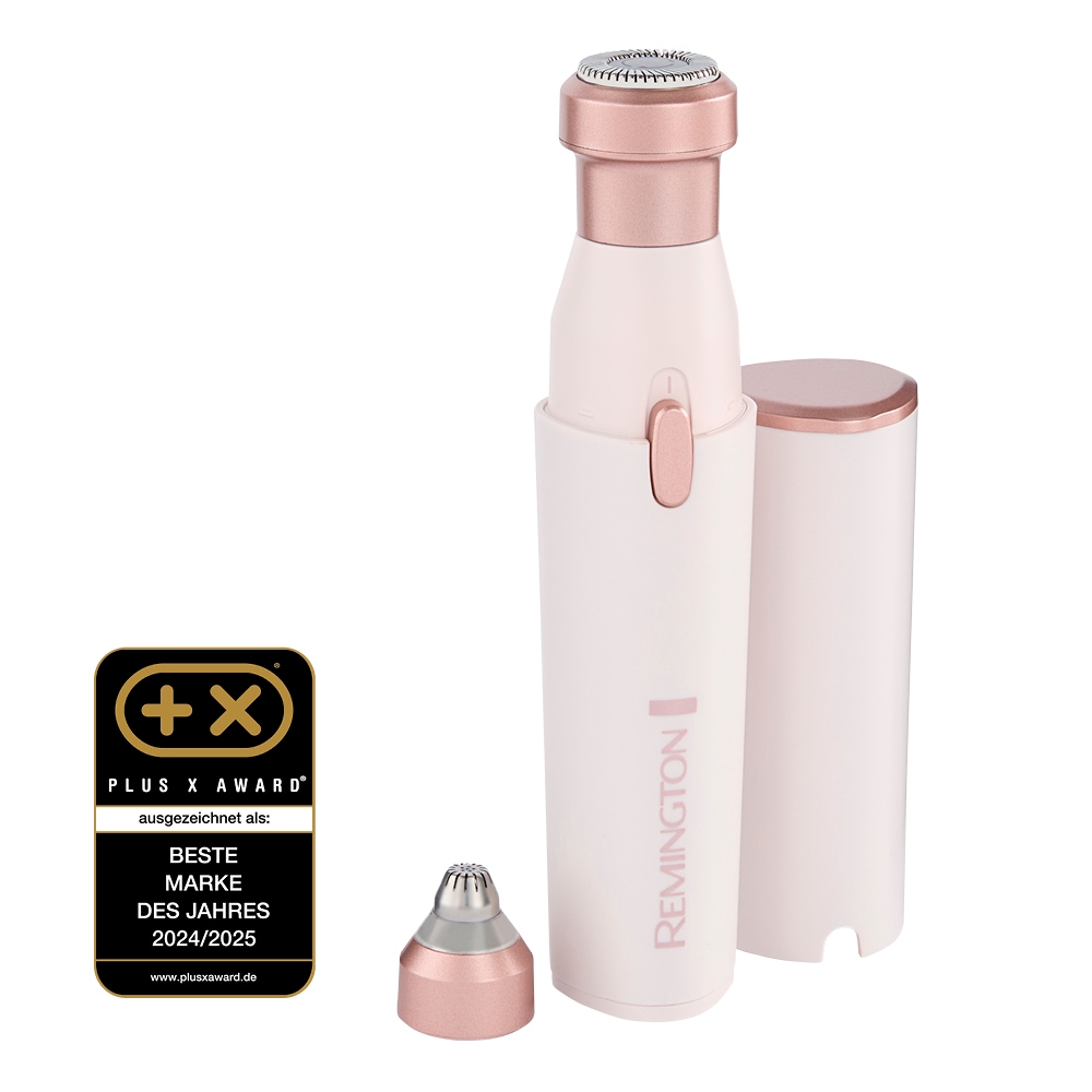 Remington Beauty-Trimmer »BareMe2-in-1 Gesichtshaarentferner (WFS200)« 2 Aufsätze verschiedene Trimmaufsätze, Präzisions-Augenbrauenformer, elektrisch