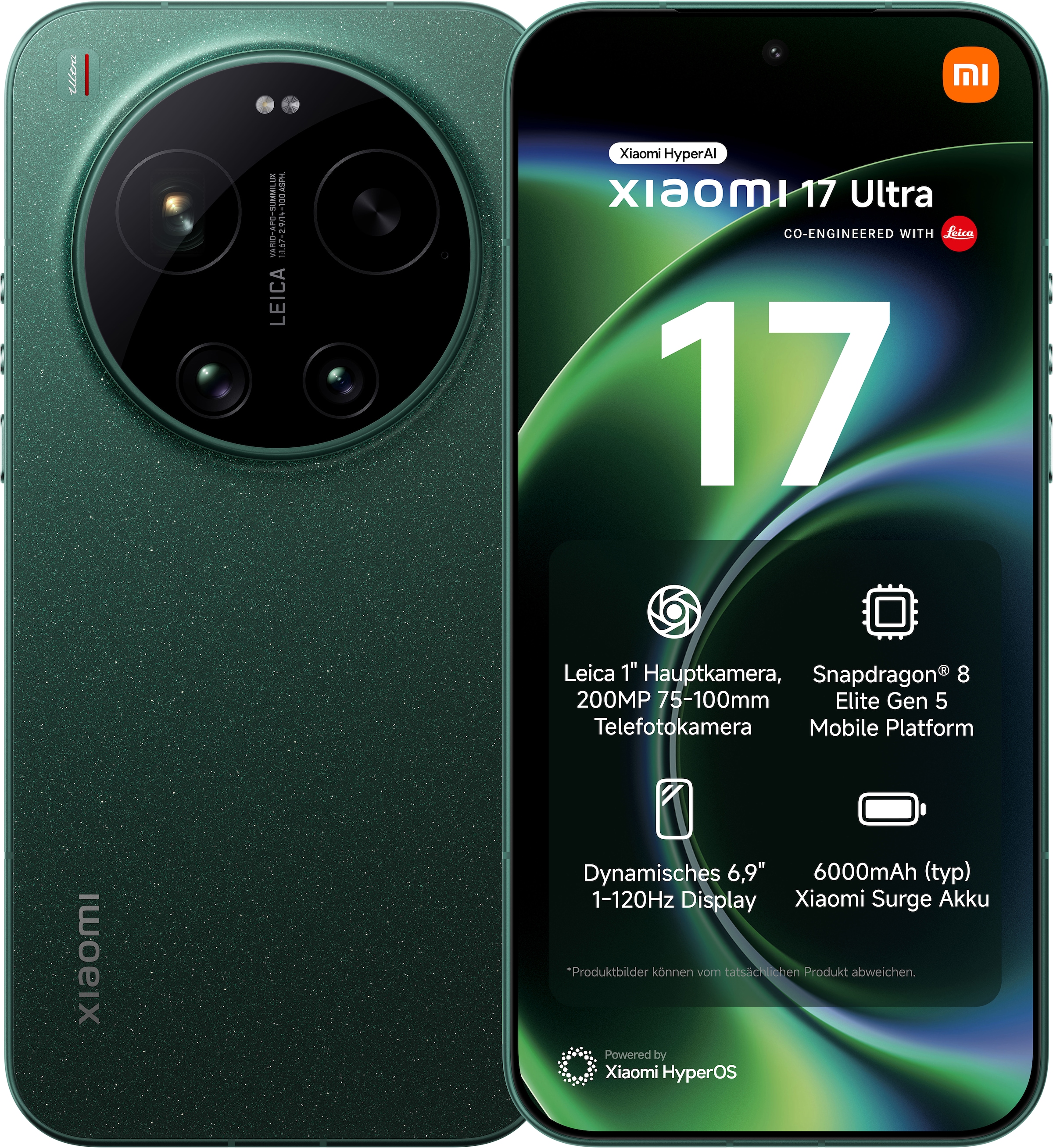 Xiaomi Smartphone »17 Ultra 16+512GB« Starlit Green
