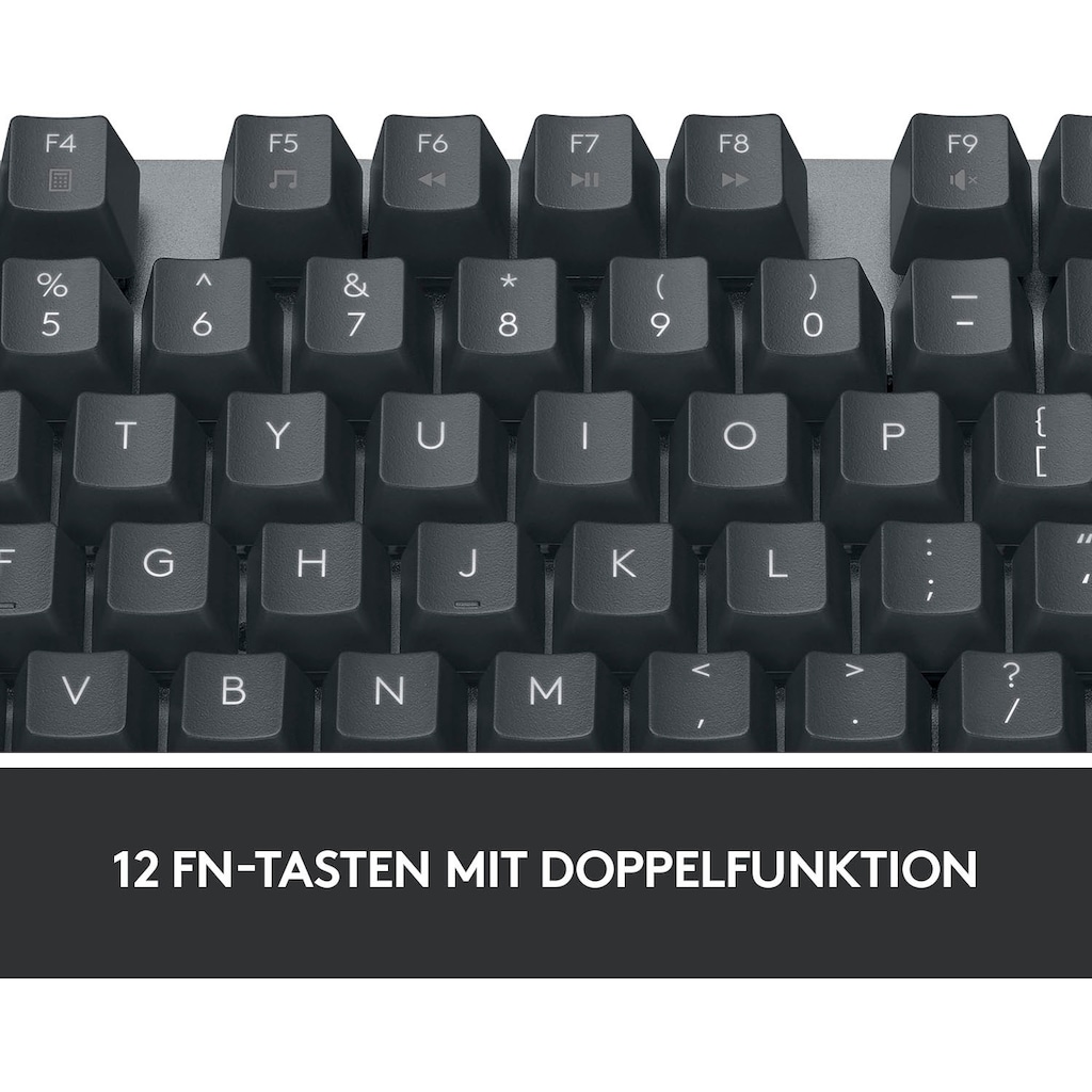 Logitech Tastatur »K835 TKL MECHANICAL - Switch Blue«, (USB-Anschluss-Fn-Tasten)