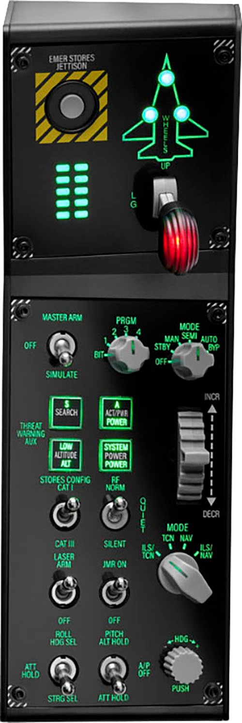 Thrustmaster Joystick »VIPER Panel Schwarz USB Joystick + Motorsteuerungshebel PC«