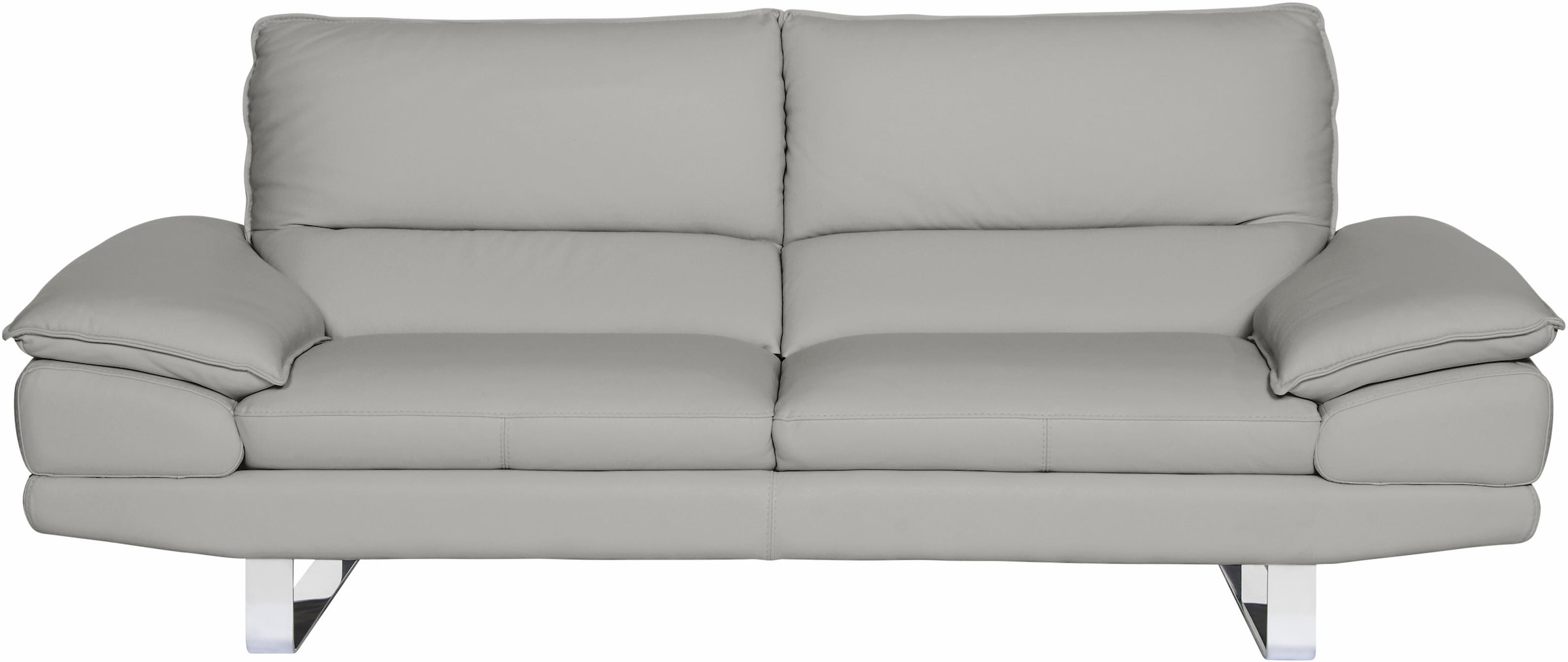 CALIA ITALIA 3-Sitzer »Dave, Sitzkomfort der Extraklasse, tolle Details«, Designsofa auf Kufenfuß, in zwei Lederqualitäten