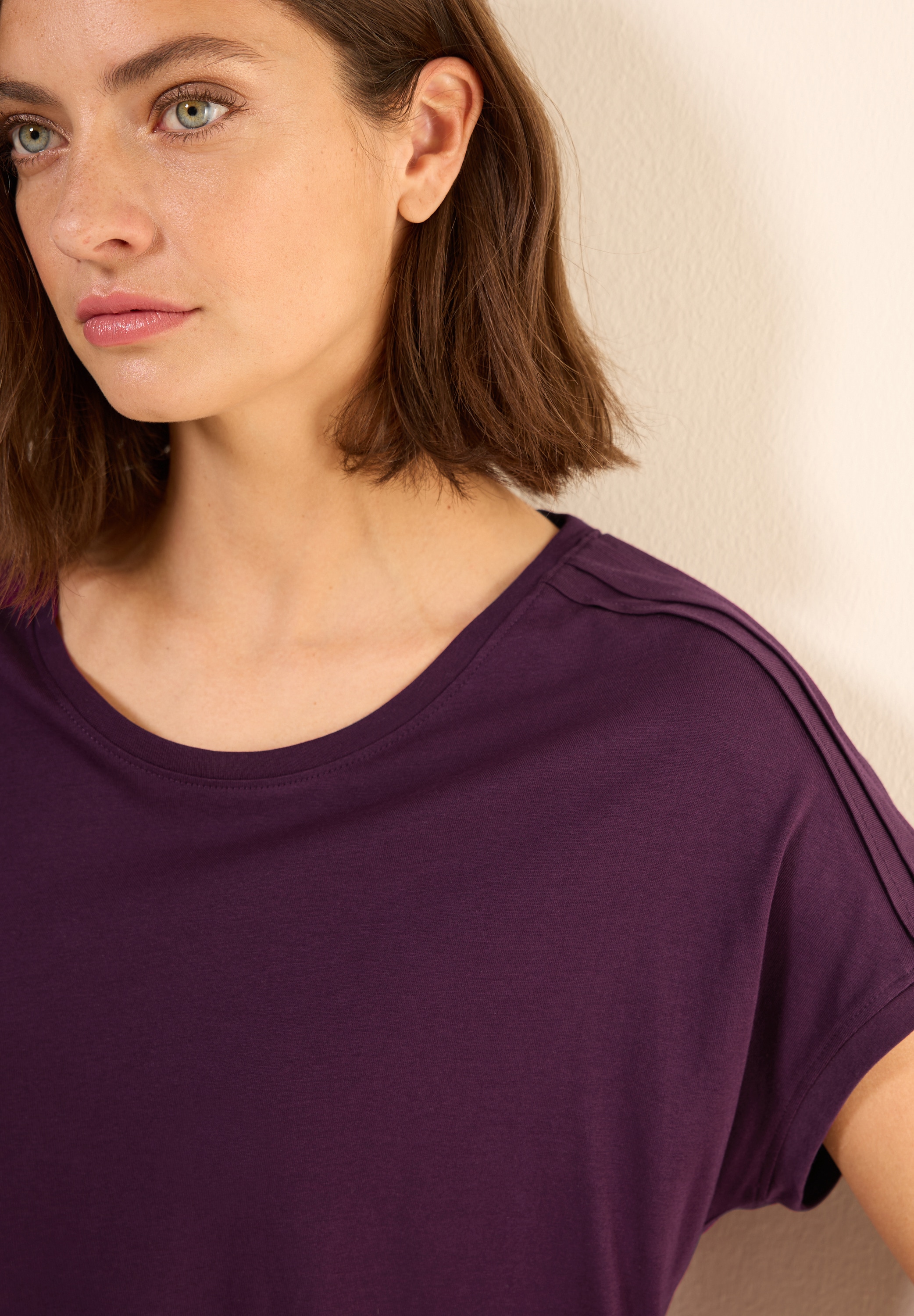 Cecil T-Shirt, mit Schulterdetail