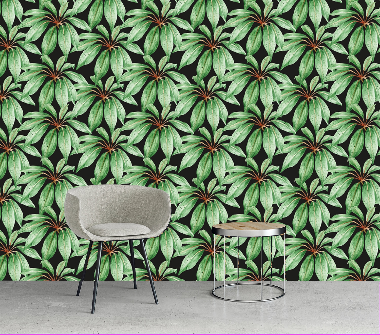 queence Vinyltapete »Robbie«, bedruckt-Motiv-botanisch-floral-gemustert-natürlich, 90x250cm, selbstklebend, kinderleichte Anbringung, Sticker