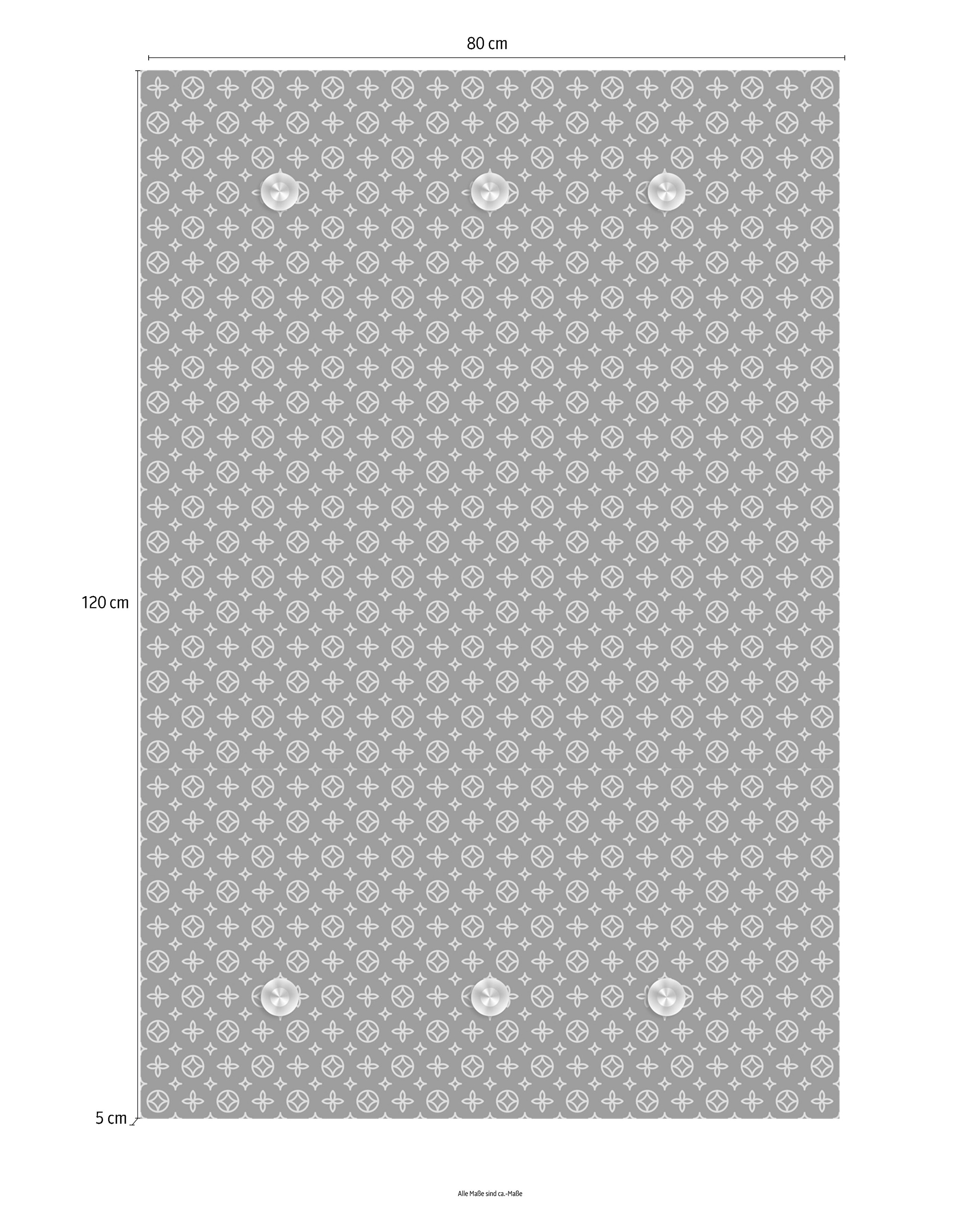 queence Garderobenleiste »Muster«, mit 6 Haken, 80 x 120 cm
