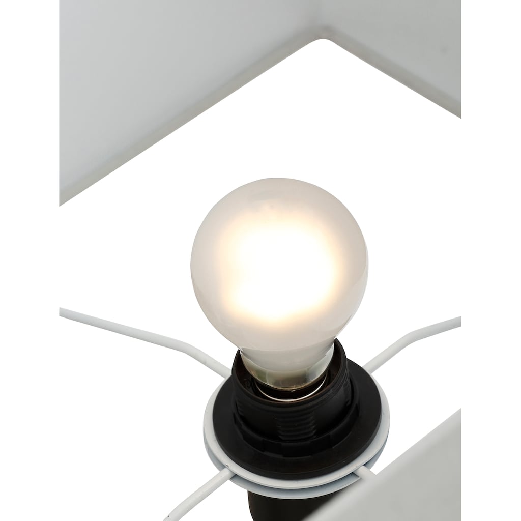 Guido Maria Kretschmer Home&Living Stehlampe »Silwai«, 1 flammig-flammig, Stehleuchte in quadratischer Form, Materialmix Metall/Textil