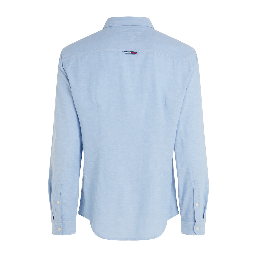 Tommy Jeans Langarmhemd »TJM SLIM STRETCH OXFORD SHIRT«, aus Bio-Baumwolle